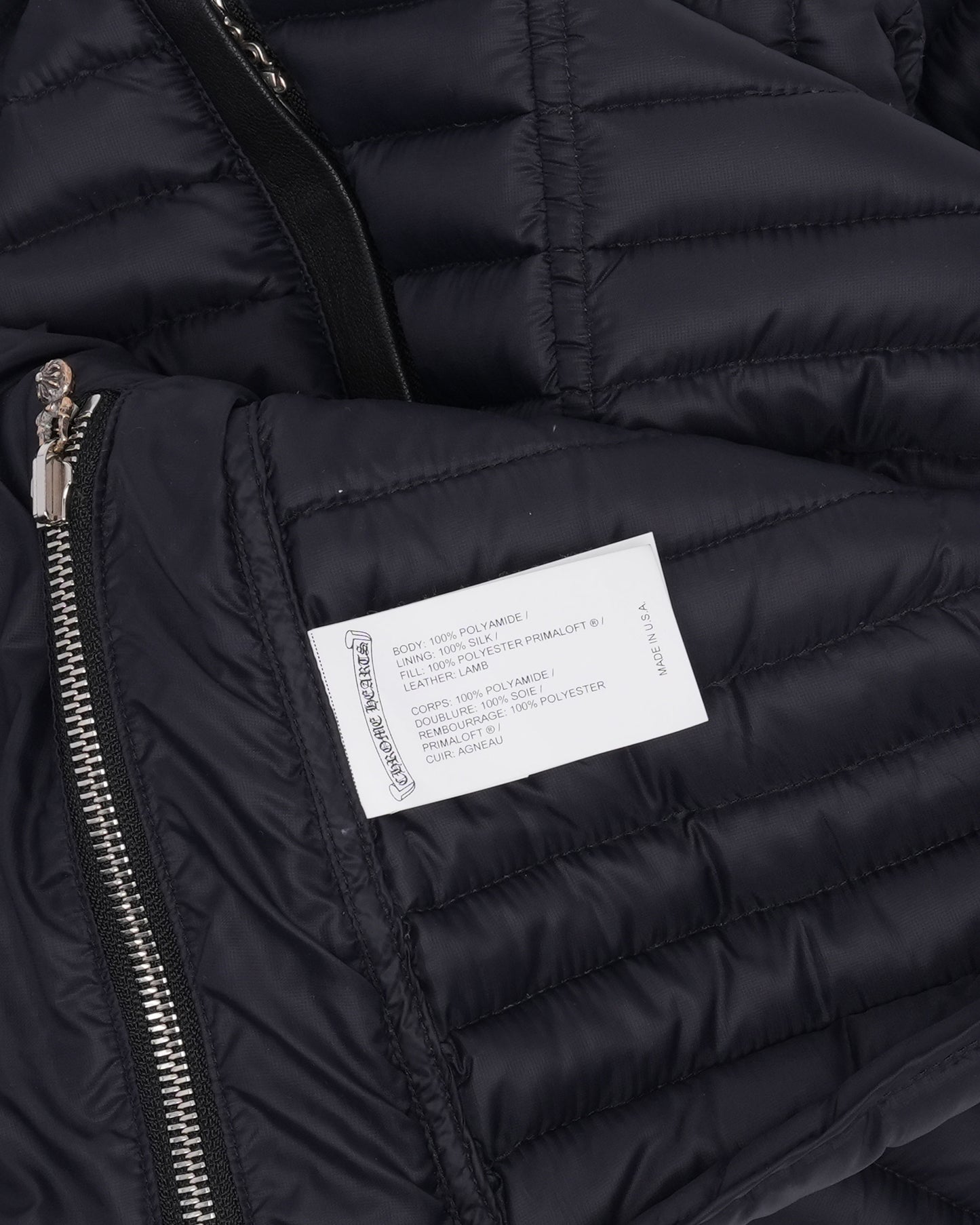 Cross Patch Nylon Insulated Shirt Jacket