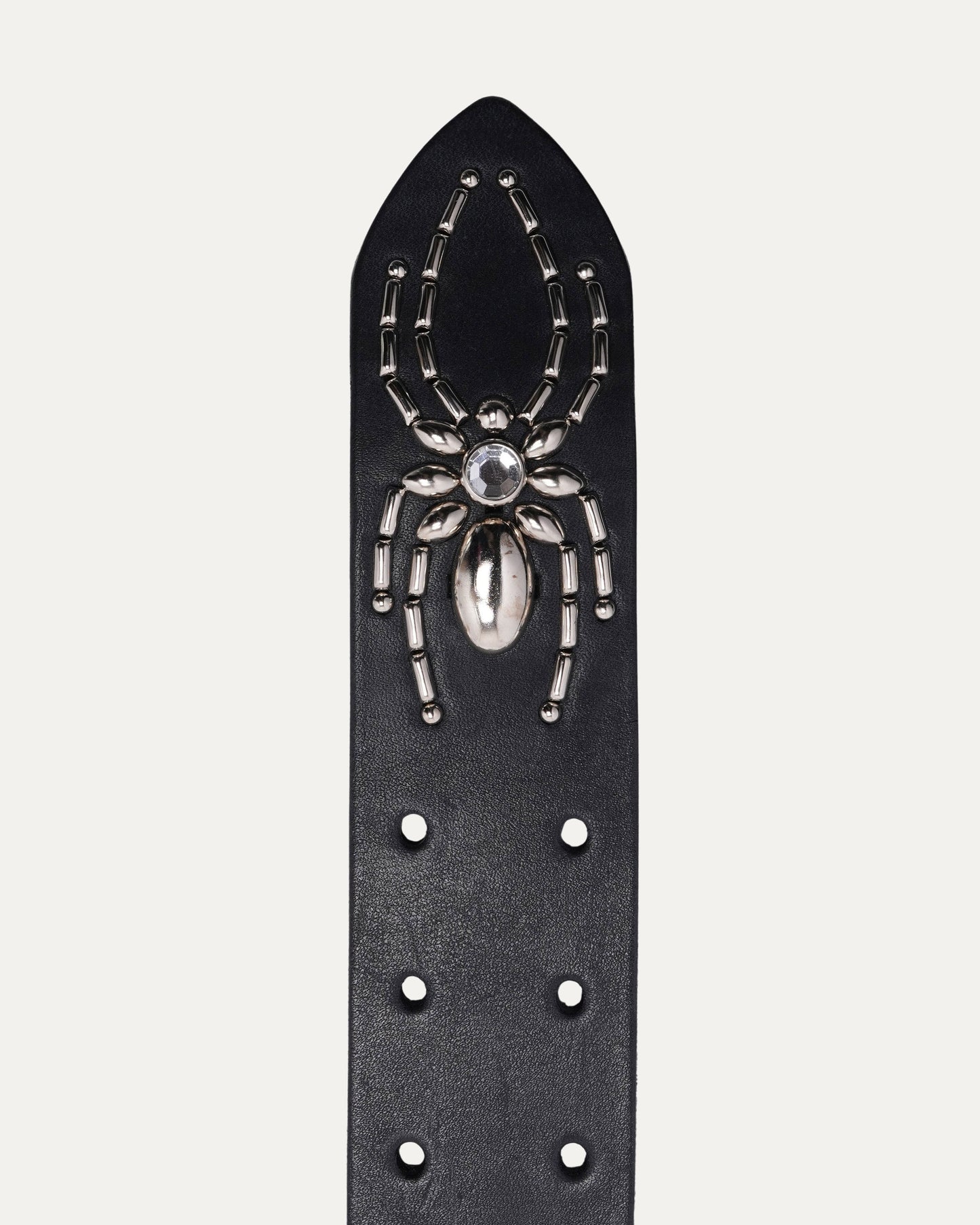 Studded Leather Snake Inlay Belt