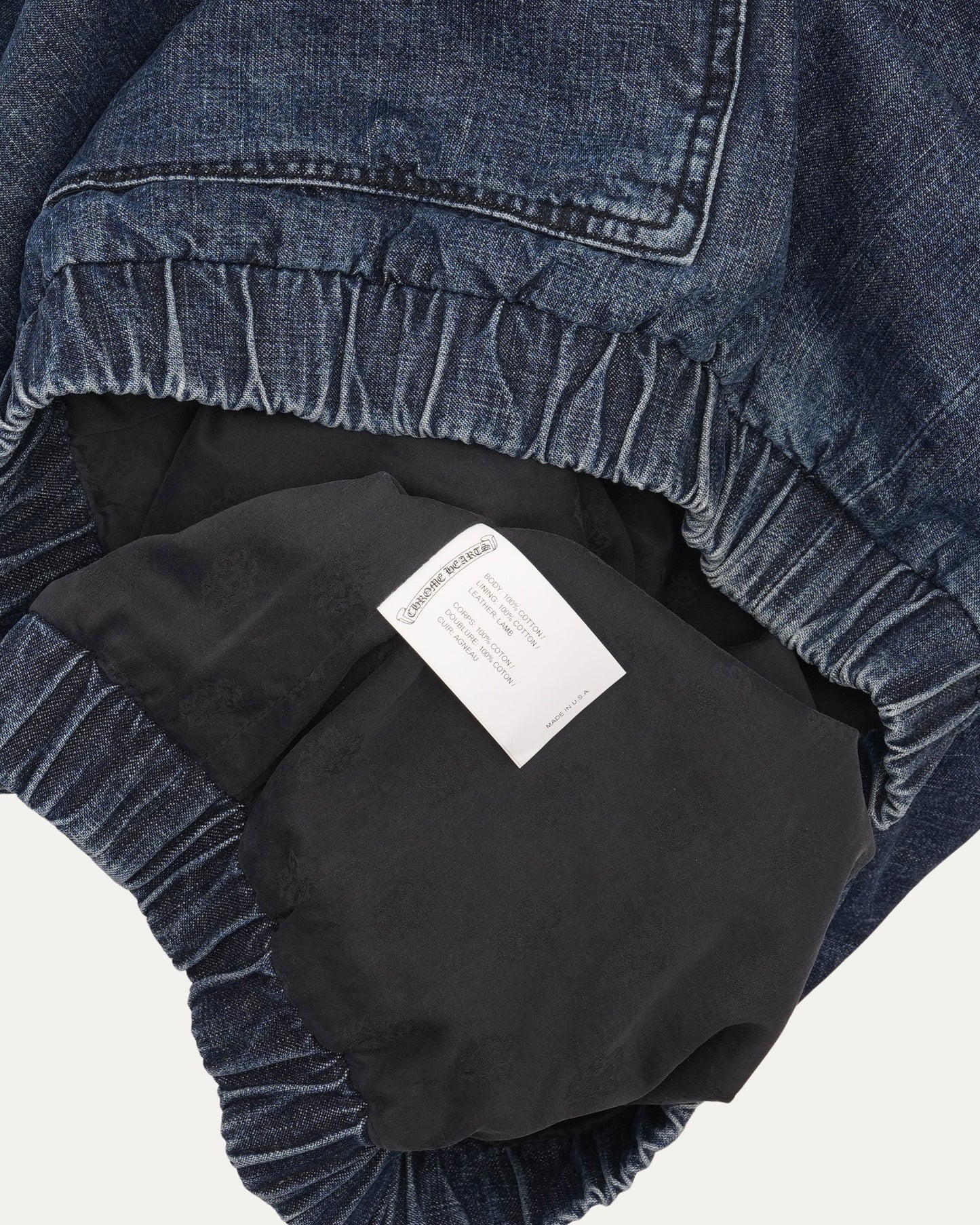 Ruckus Hooded Denim Cross Patch Jacket