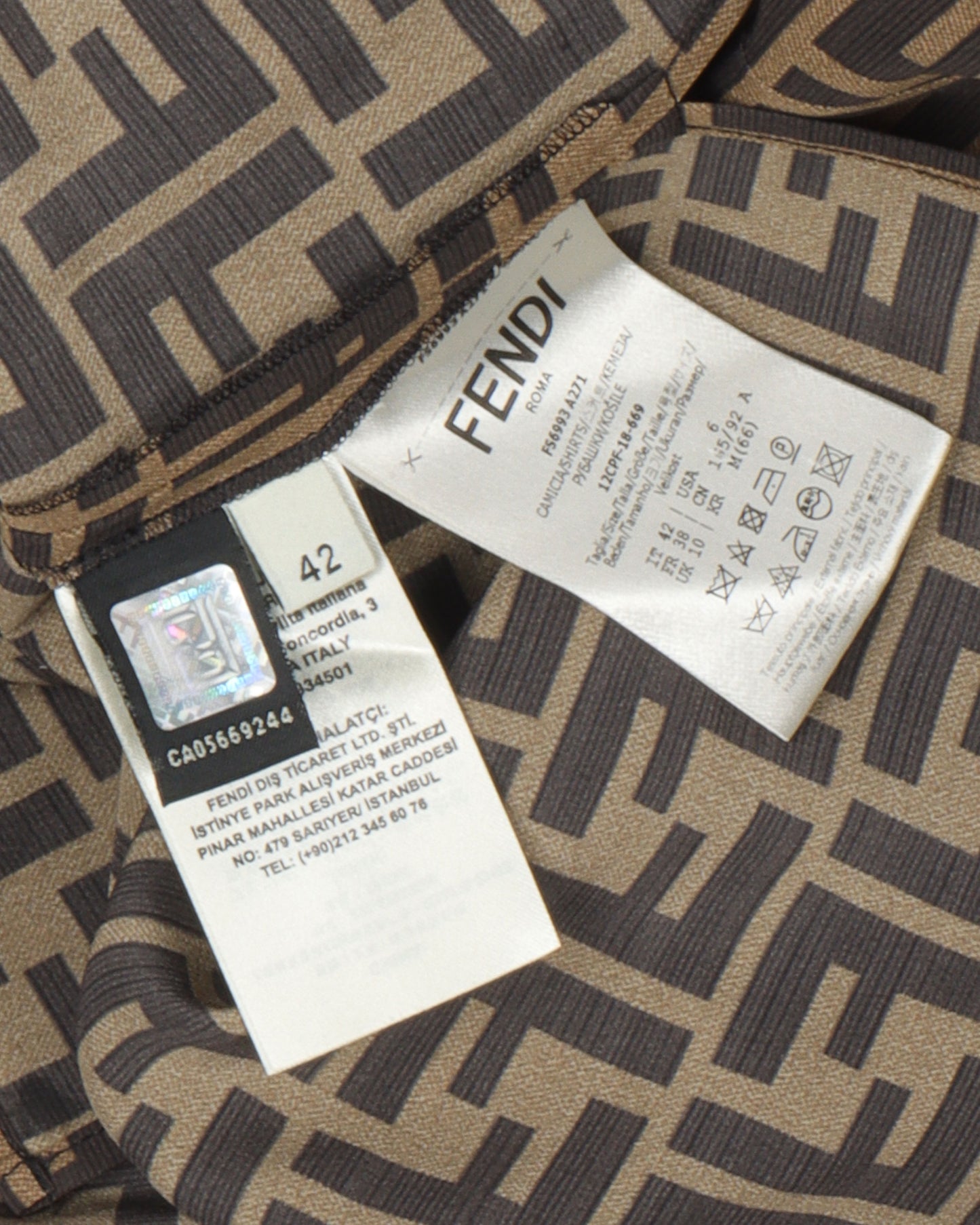 Monogram Silk Pajama Shirt