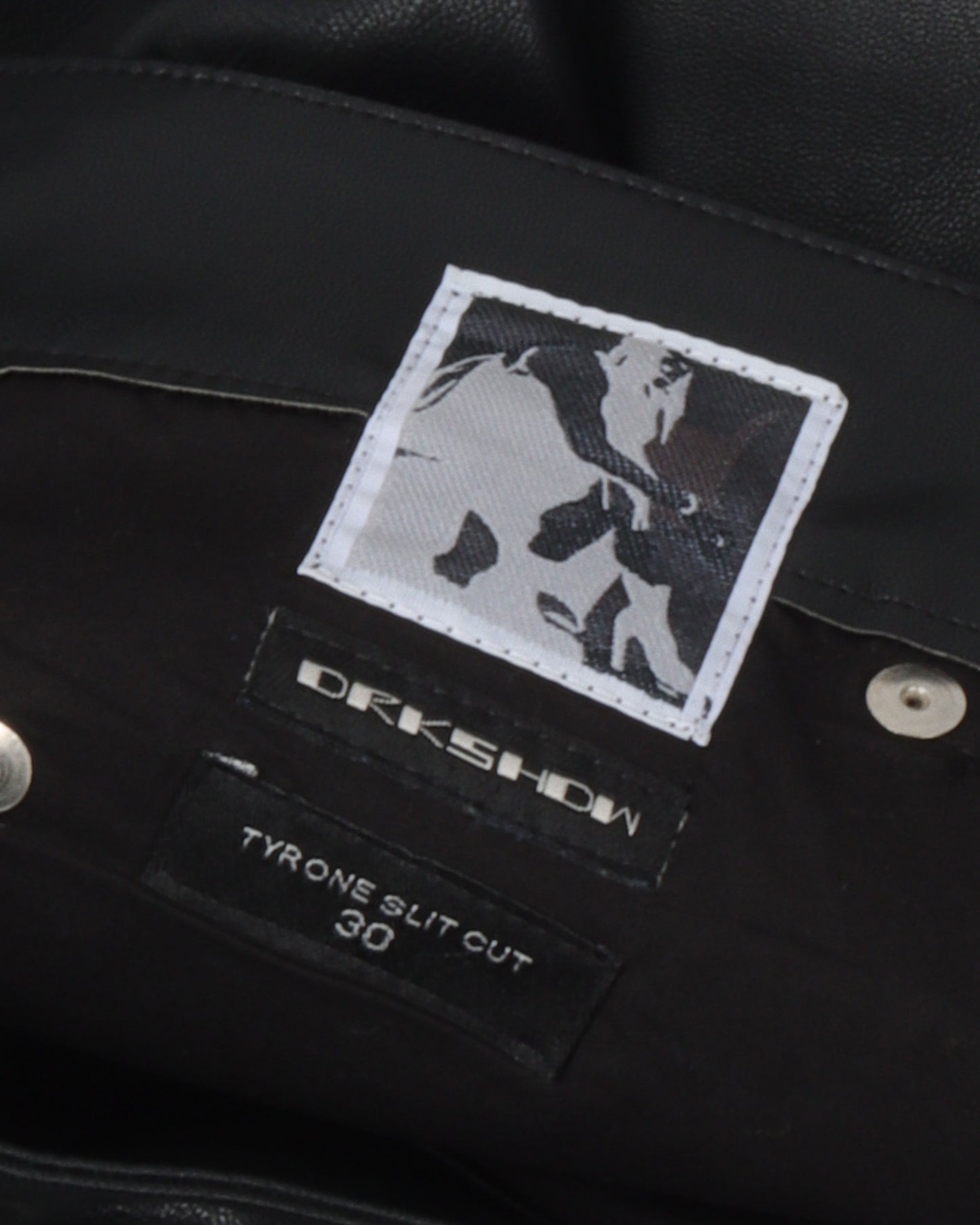 Tyrone Slit Cut Faux Leather Pants