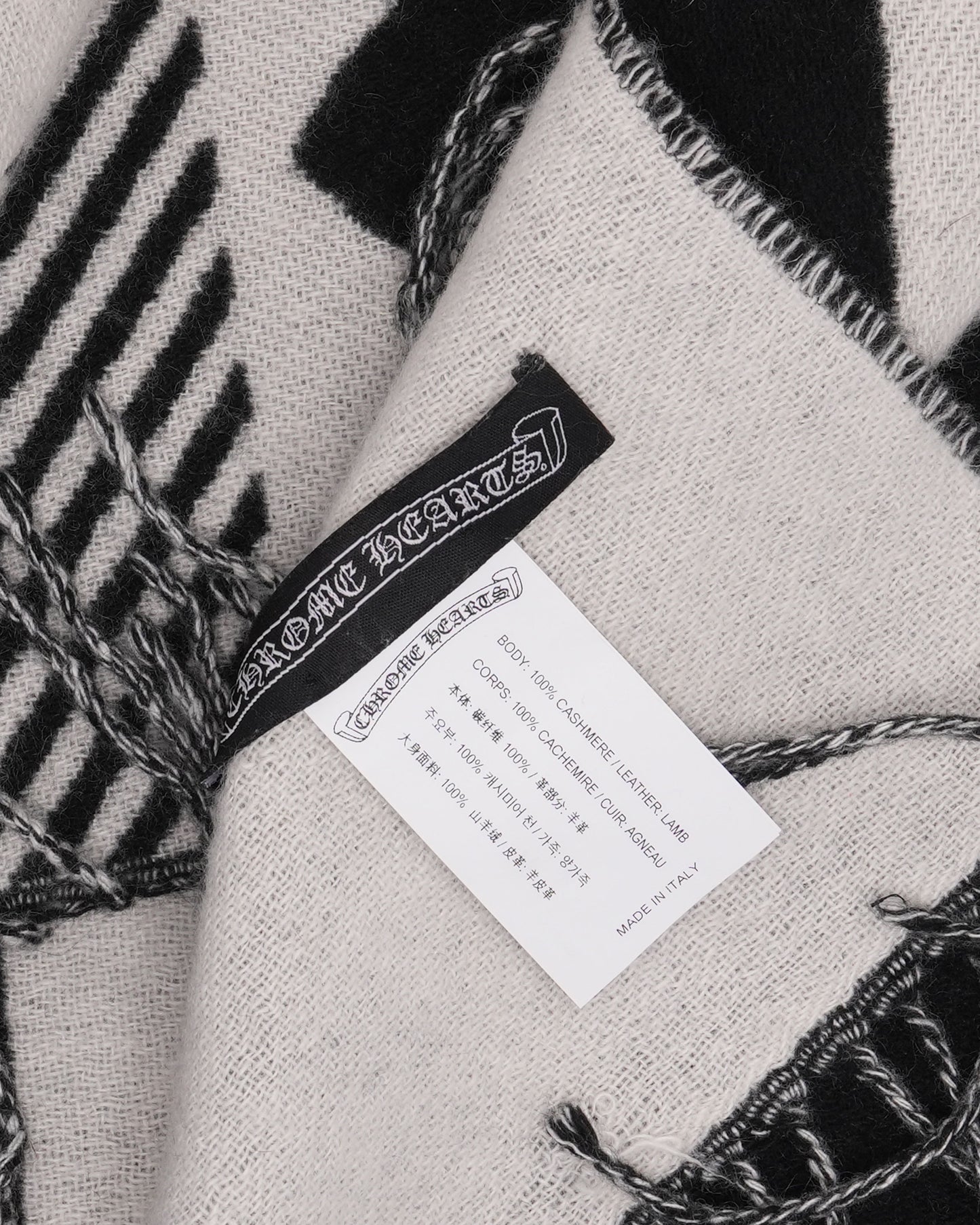 Plus Cross Patch Cashmere Throw Blanket