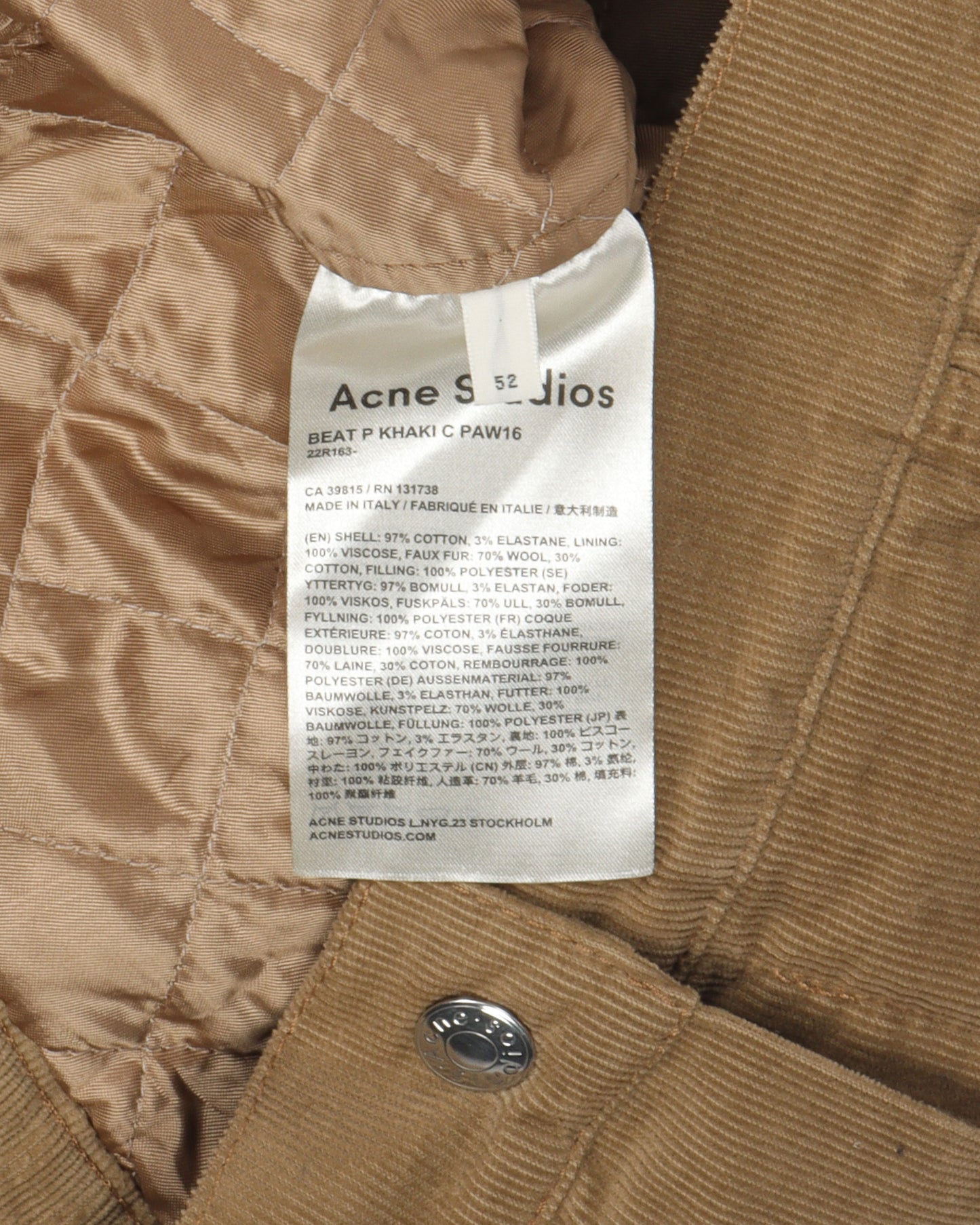 Shearling Lined Jacket