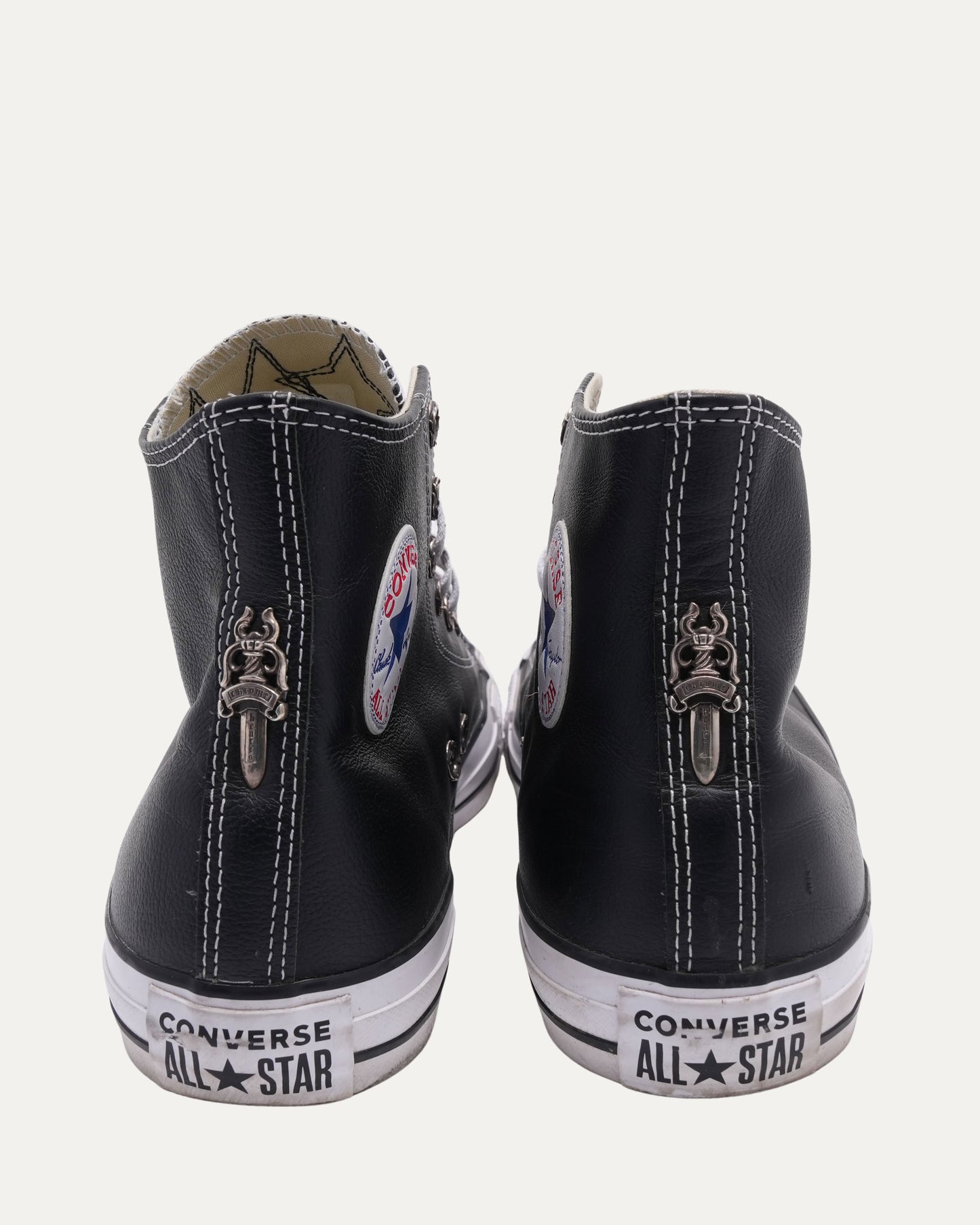Star Patch Leather Converse Chuck Taylor Sneakers