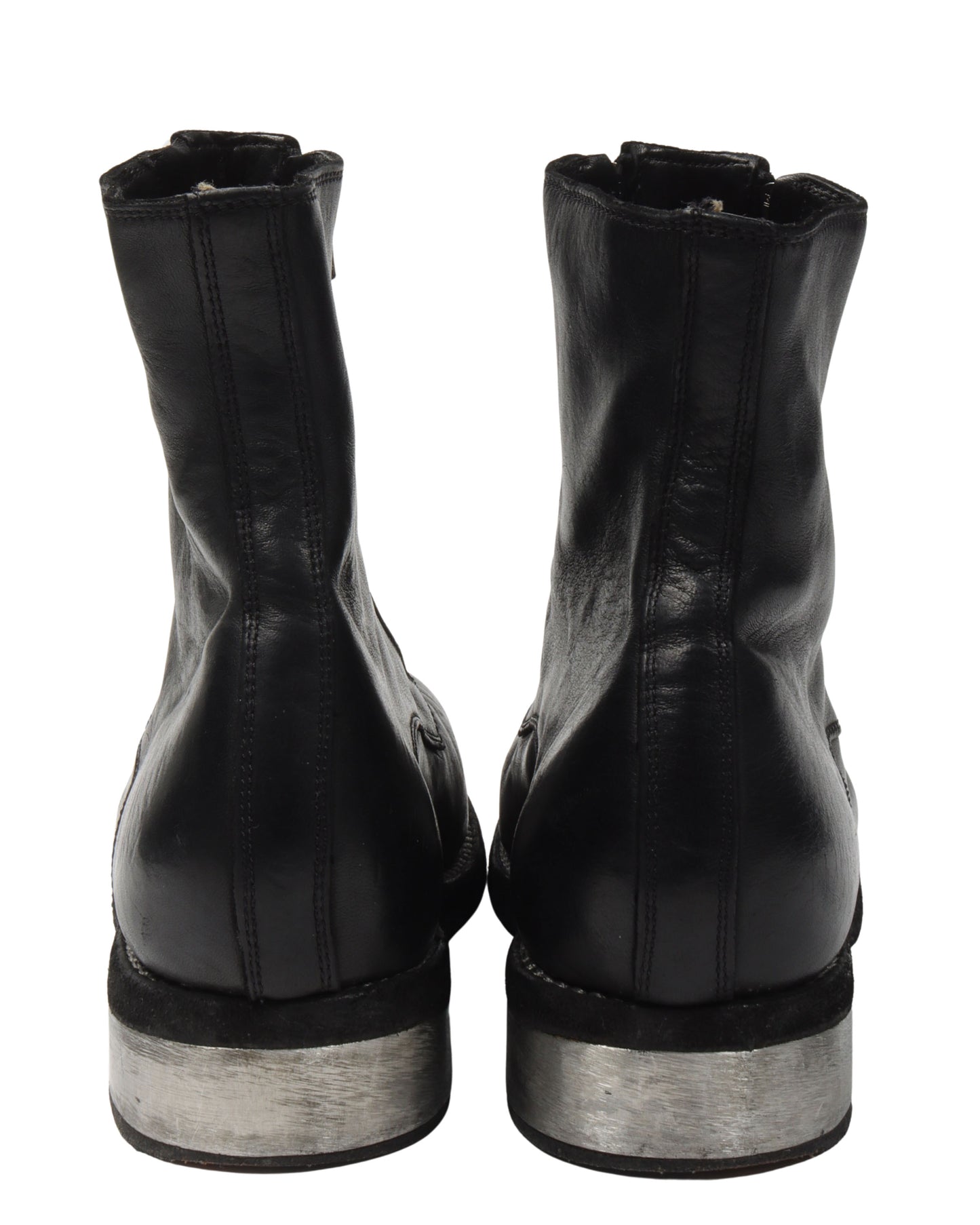 GR07FZI Full Grain Leather Double Front Zip Boots
