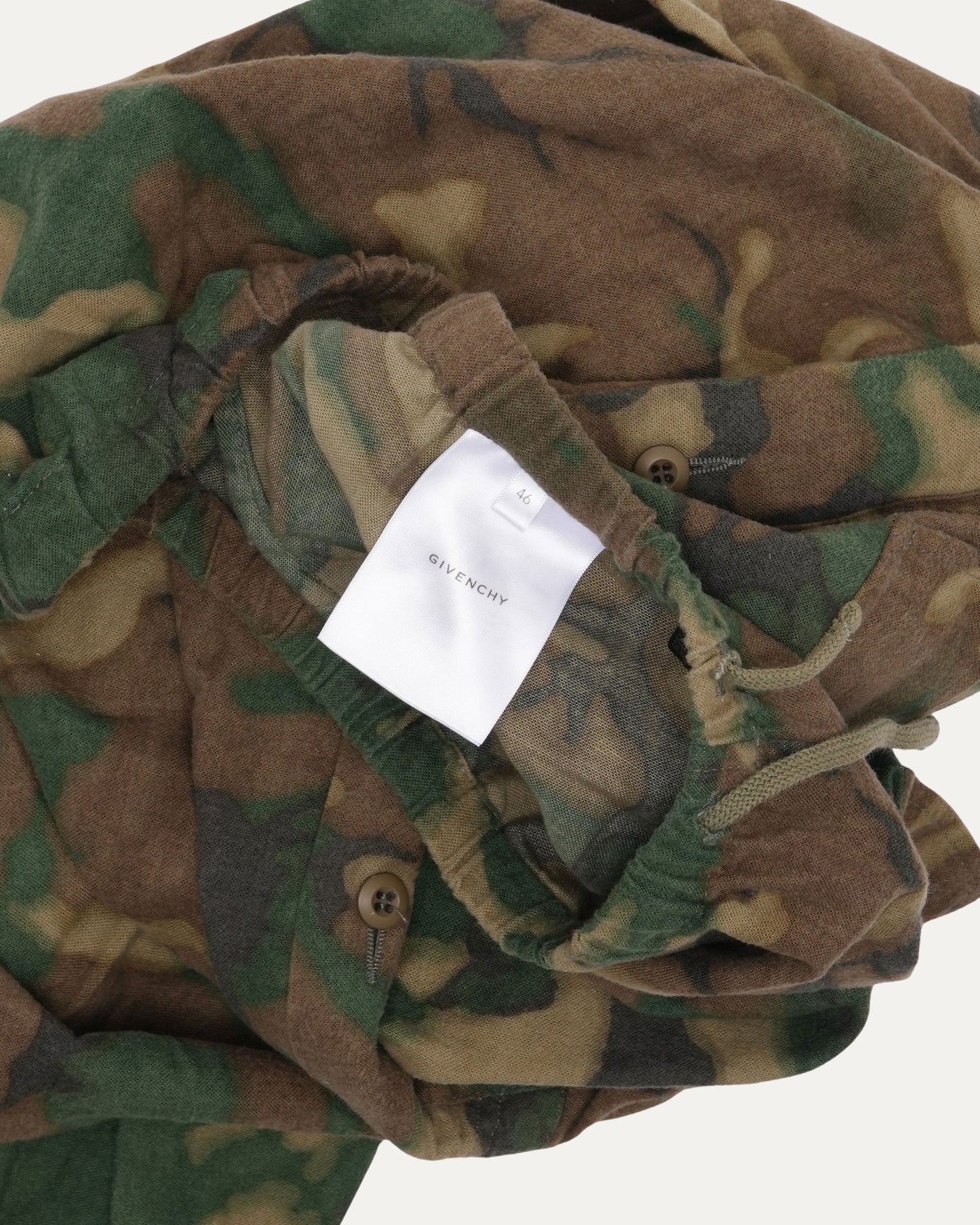 Camouflage Drawstring Cargo Pants