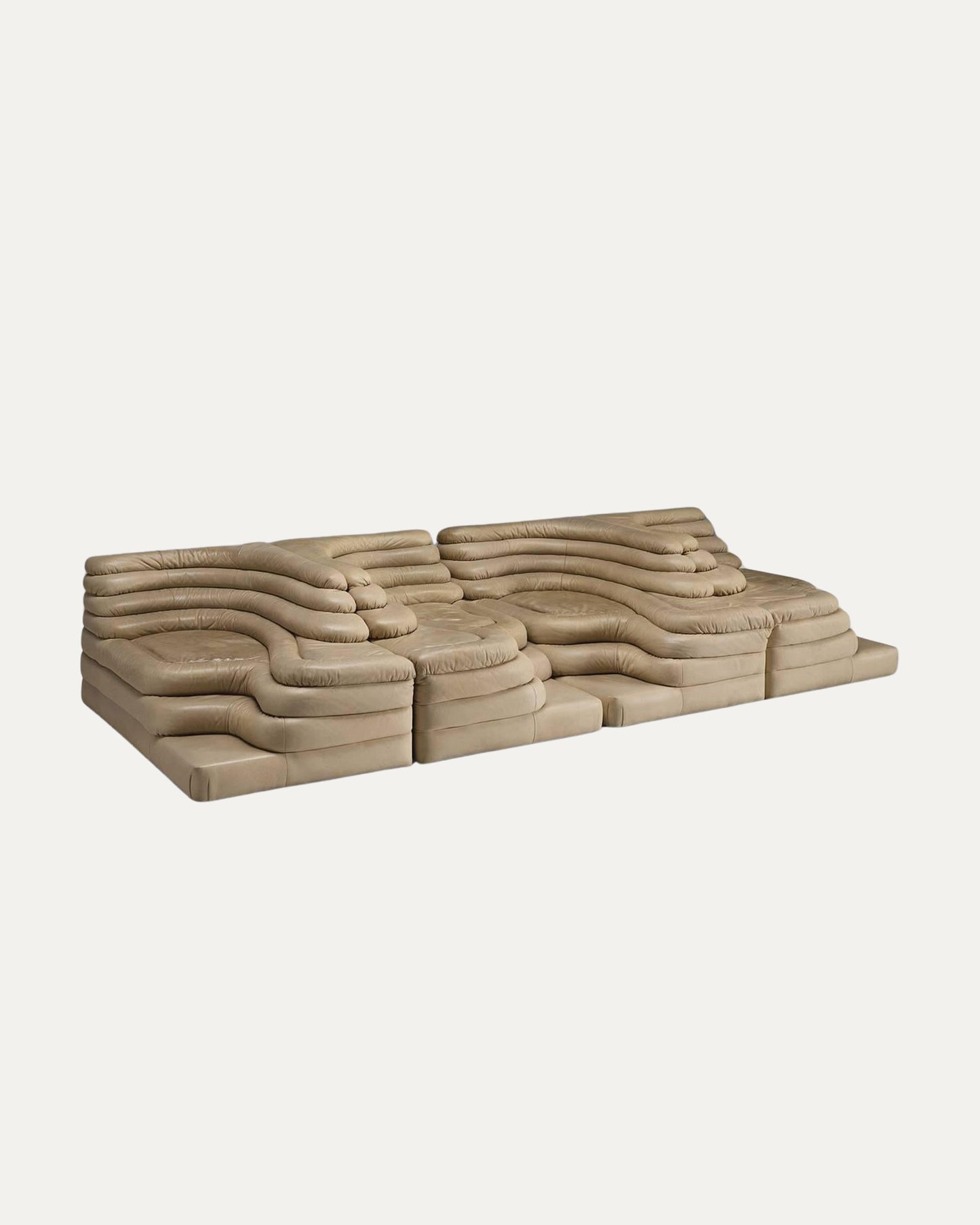 Ubald Klug Set of Four Patinated 'Terrazza Landscapes'