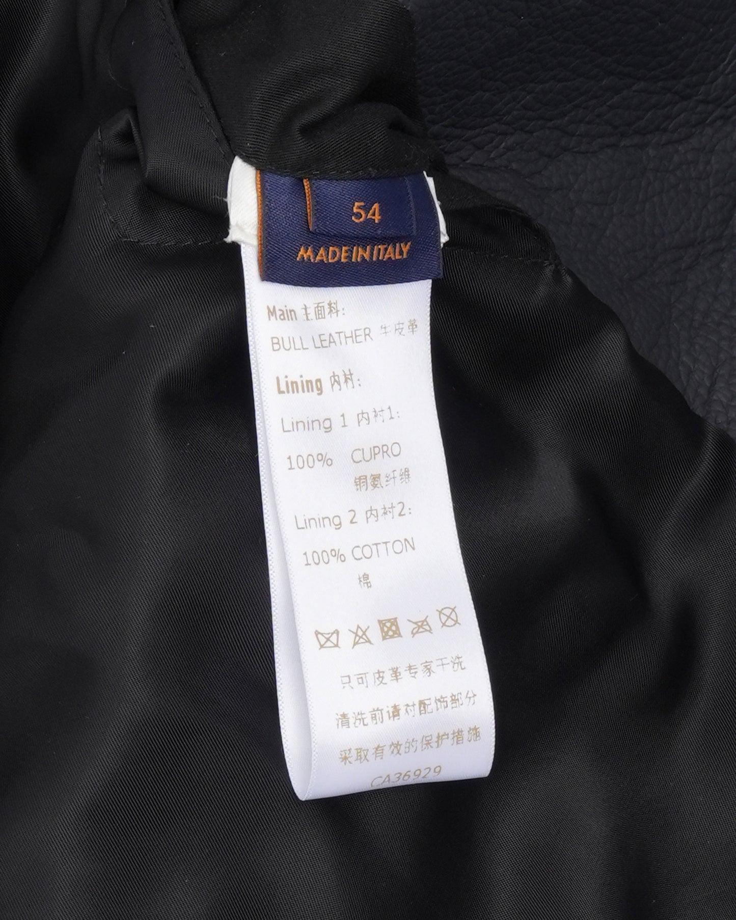 Frequency Embroidered Leather Jacket