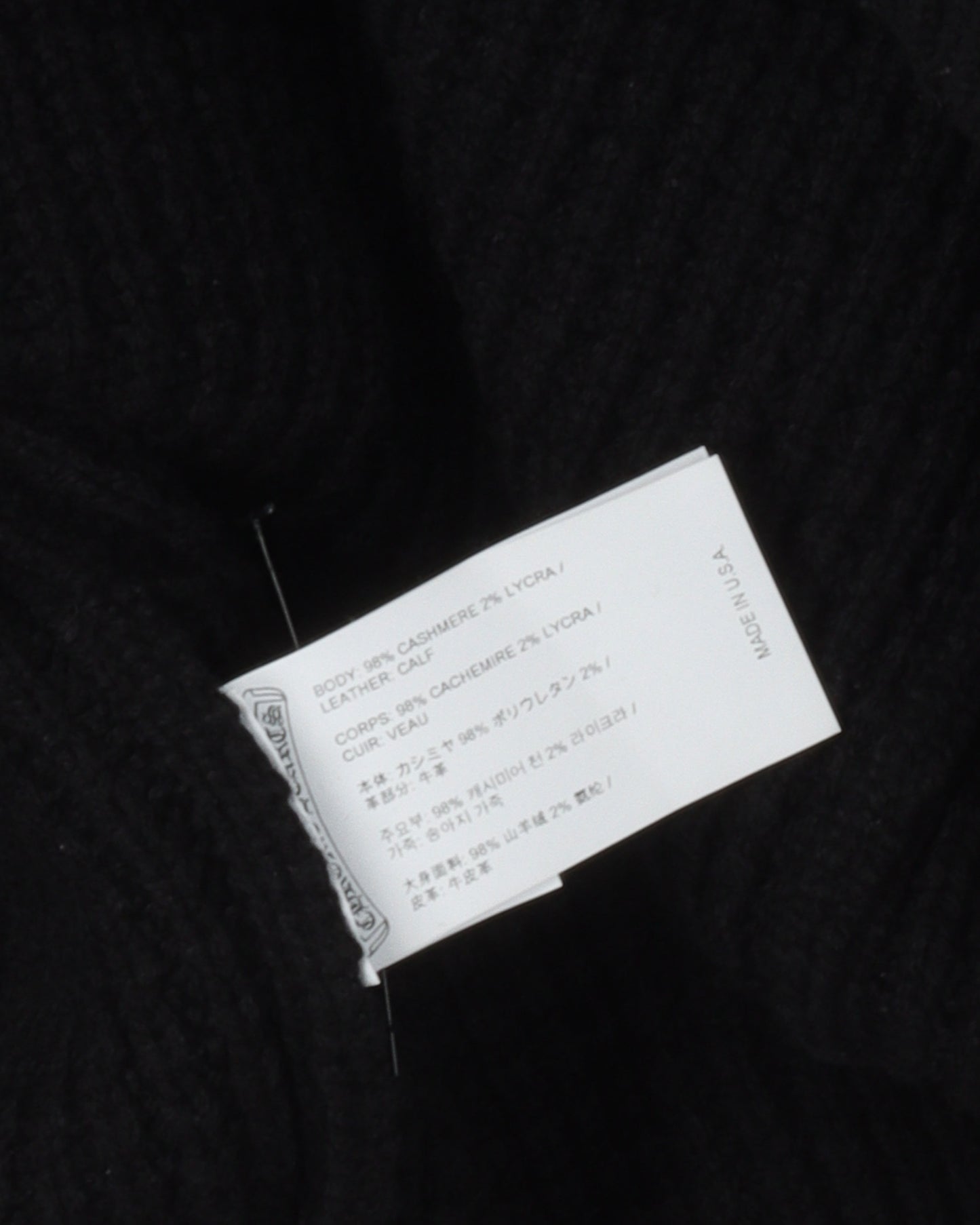 Cross Patch Cashmere Sweater
