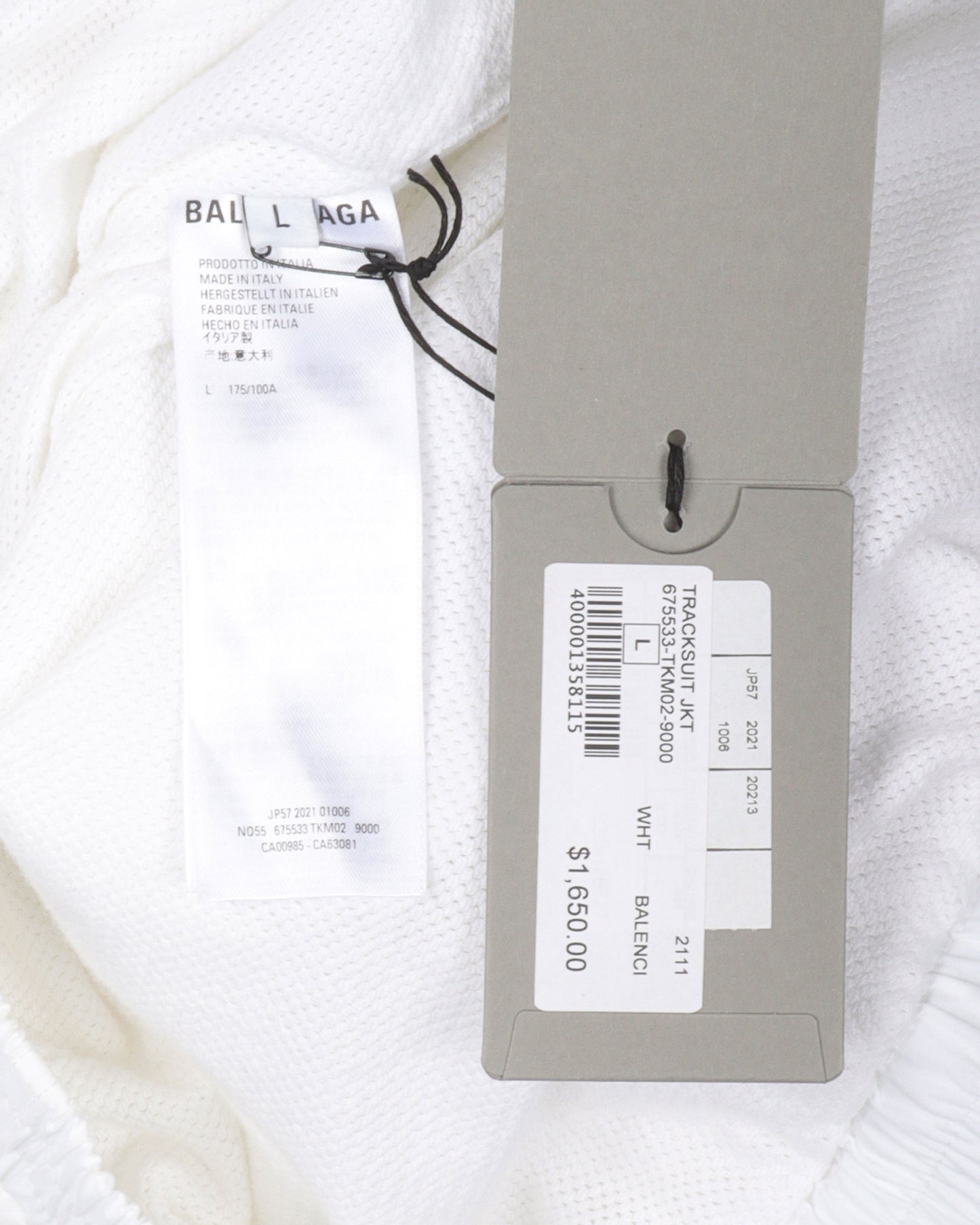 Oversized Cotton Track Jacket