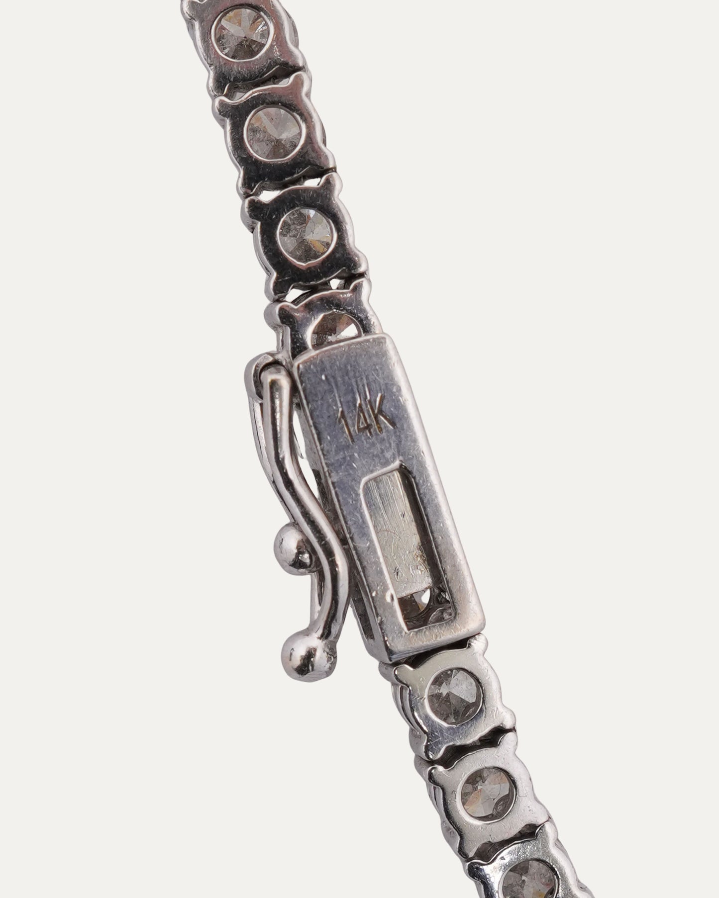 Invisible Setting Natural Diamond Tennis Chain Necklace