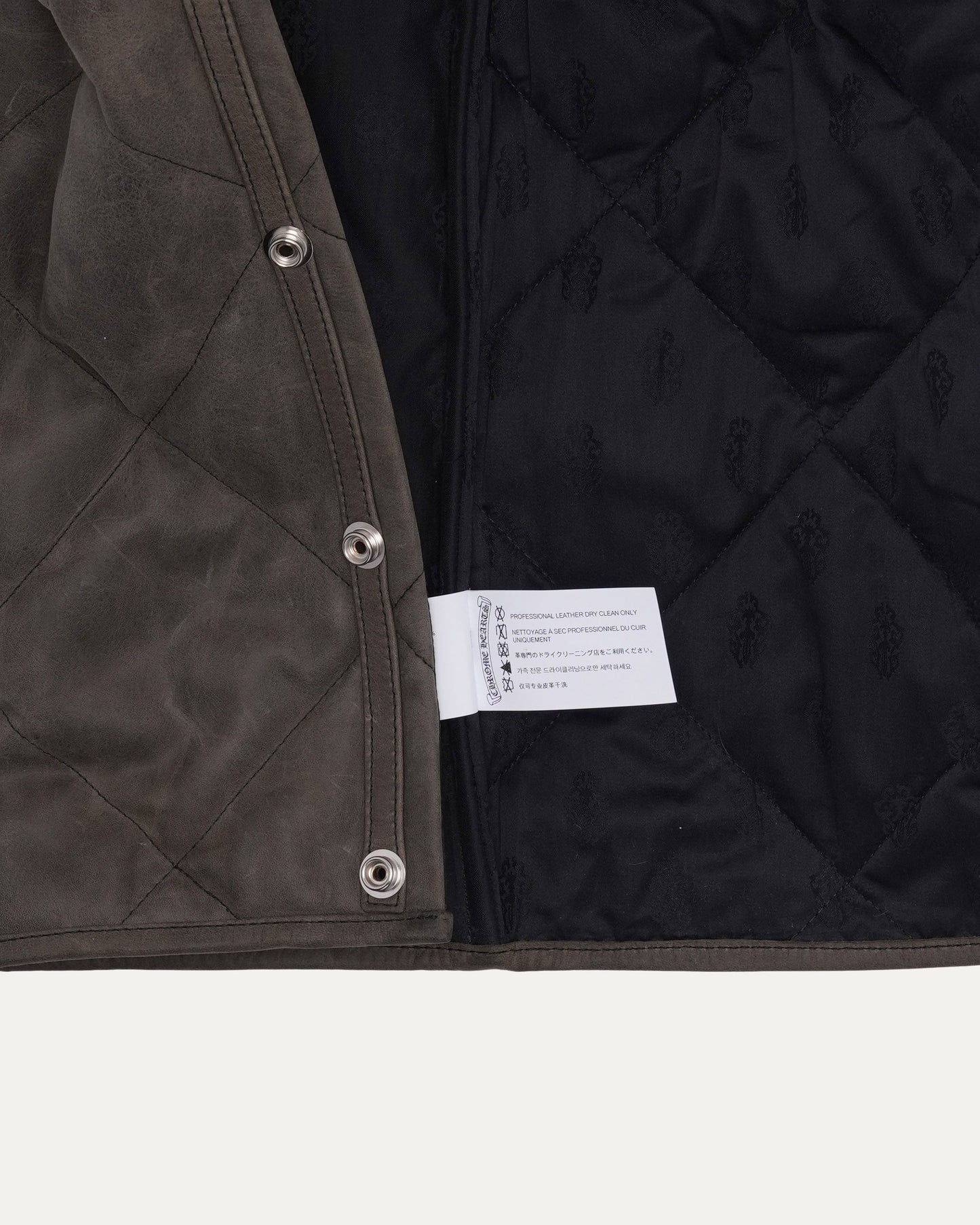 Leather Quilted Puffer Jacket