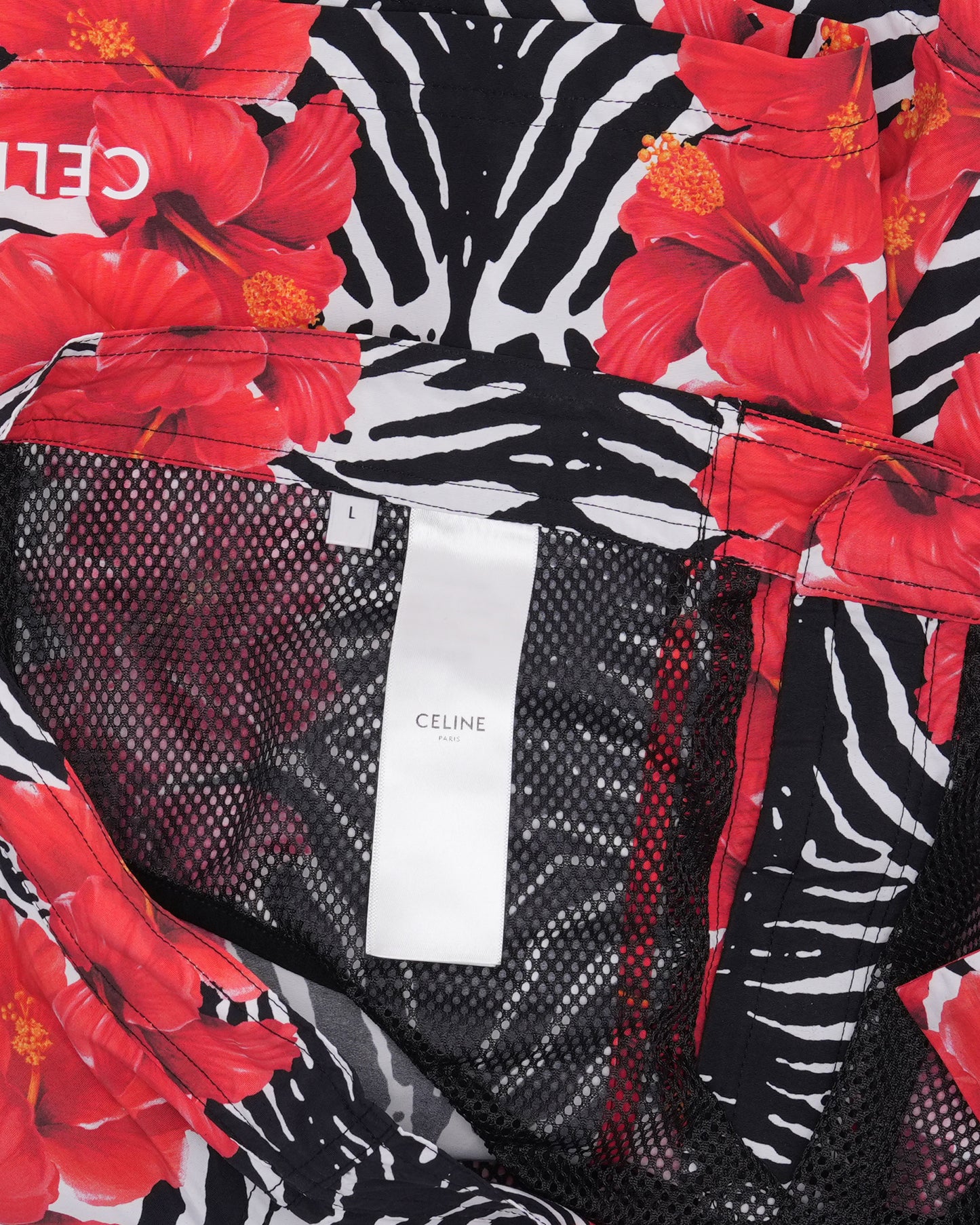 Floral Zebra Print Swimshorts