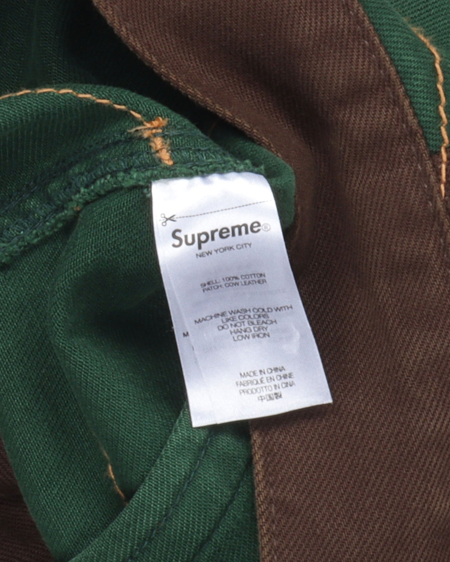 Radial Embroidered Denim Trucker Jacket