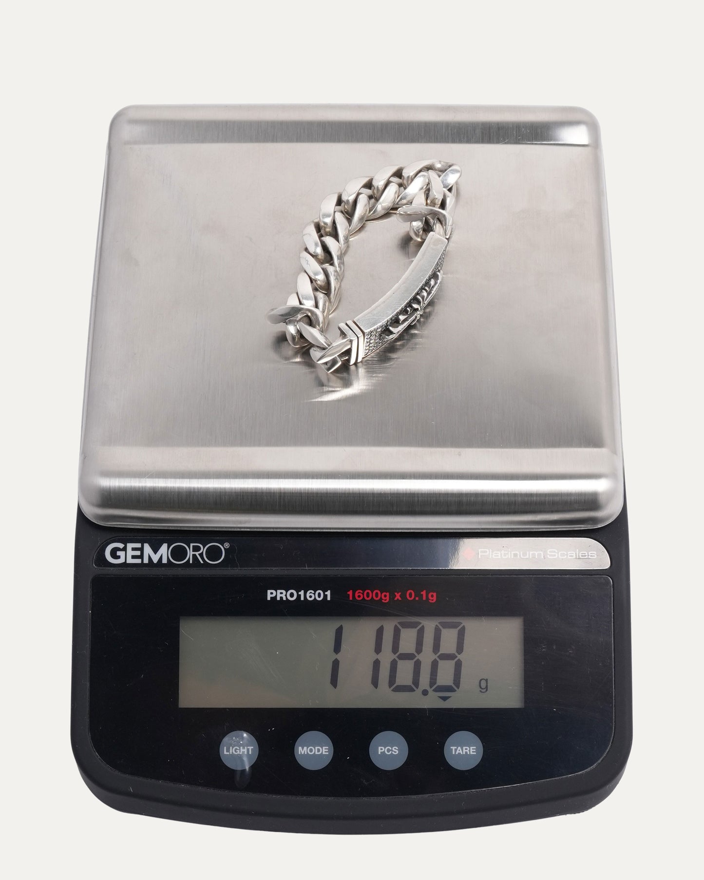 Diamond Floral Cross ID Bracelet