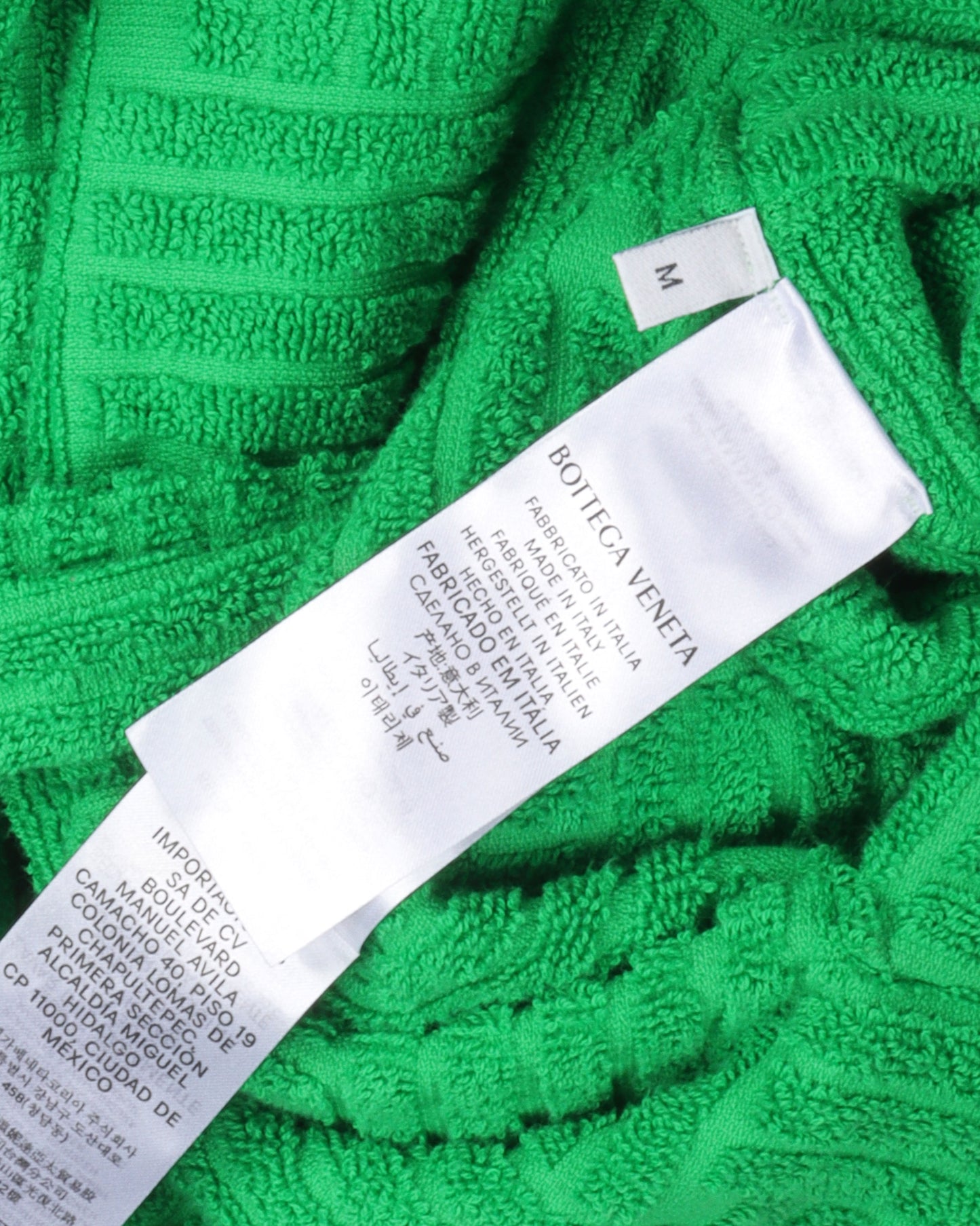 Intreccio Pattern Cotton Bathrobe