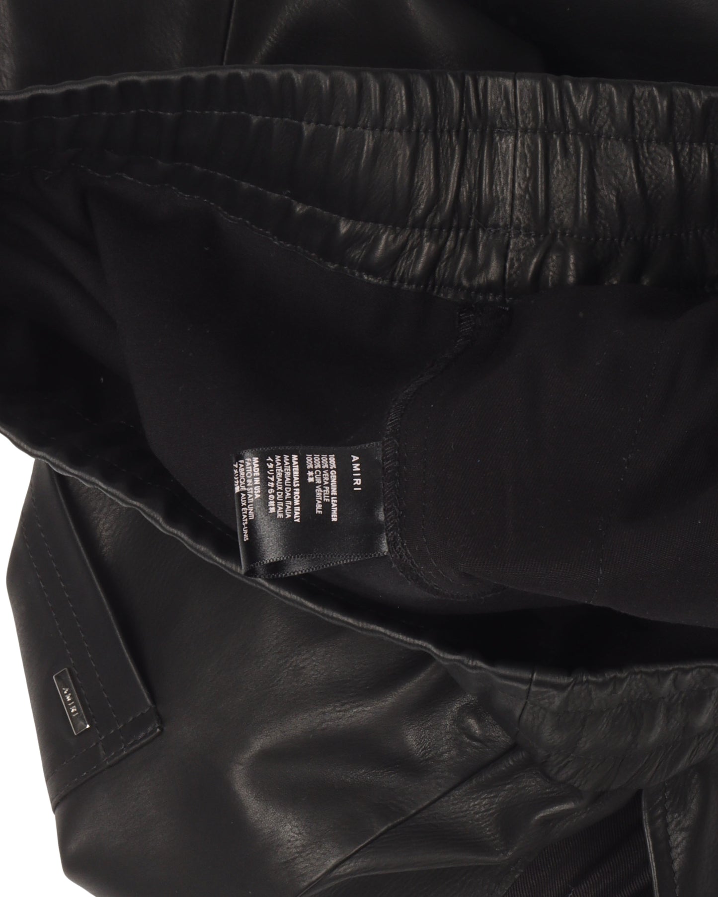 Leather Jogger Pants