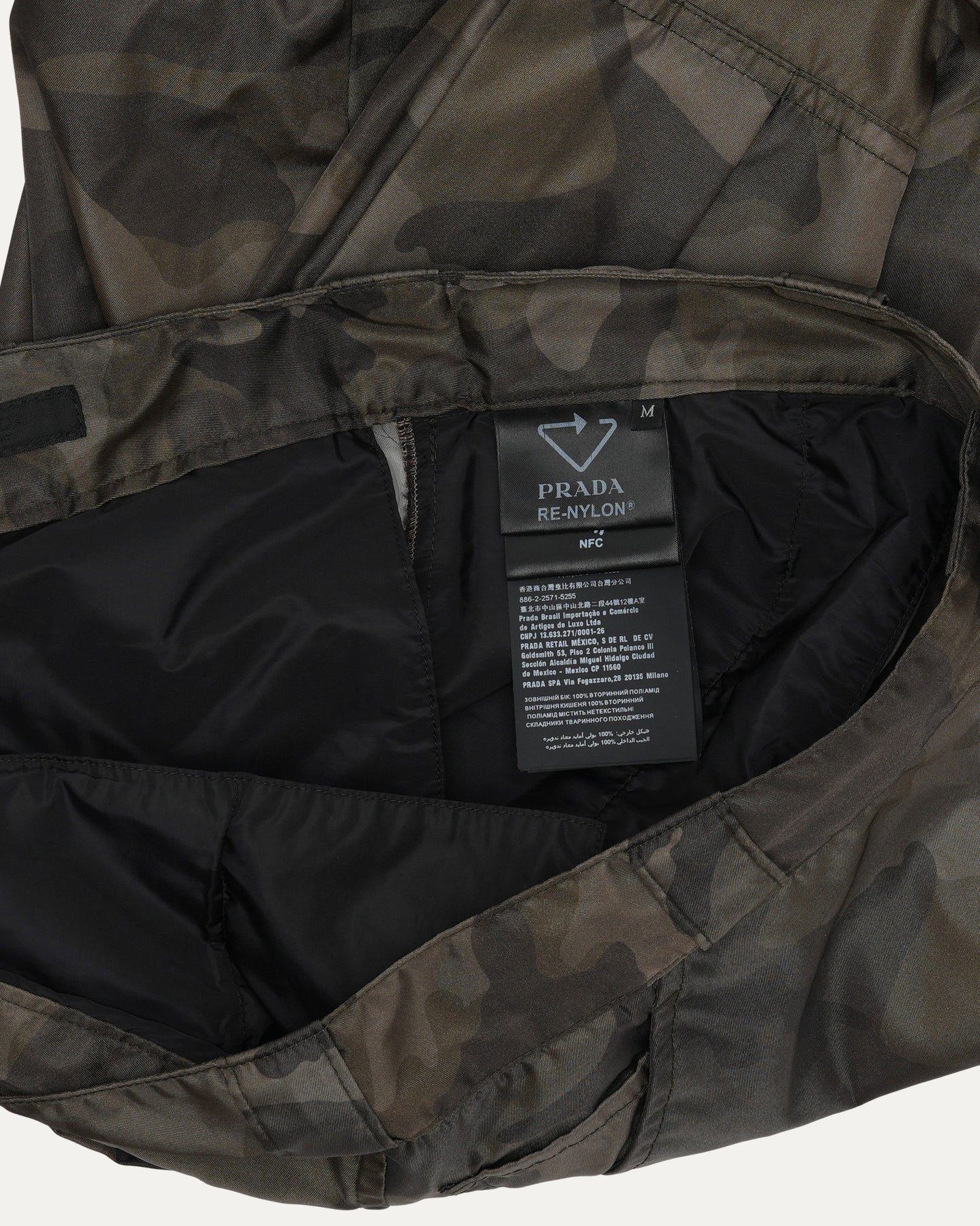 Bespoke 1 of 1 Camouflage Re-Nylon Cargo Pants