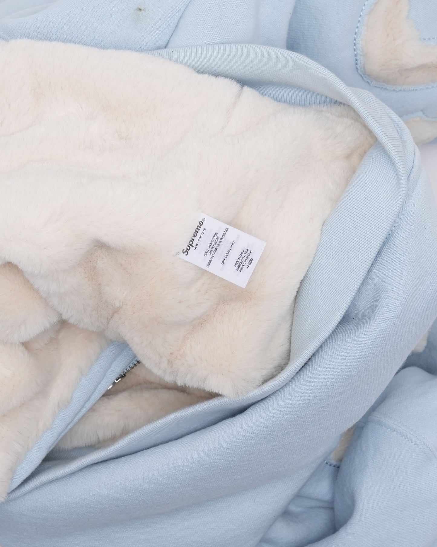 Faux Fur Lined Zip Up Hoodie