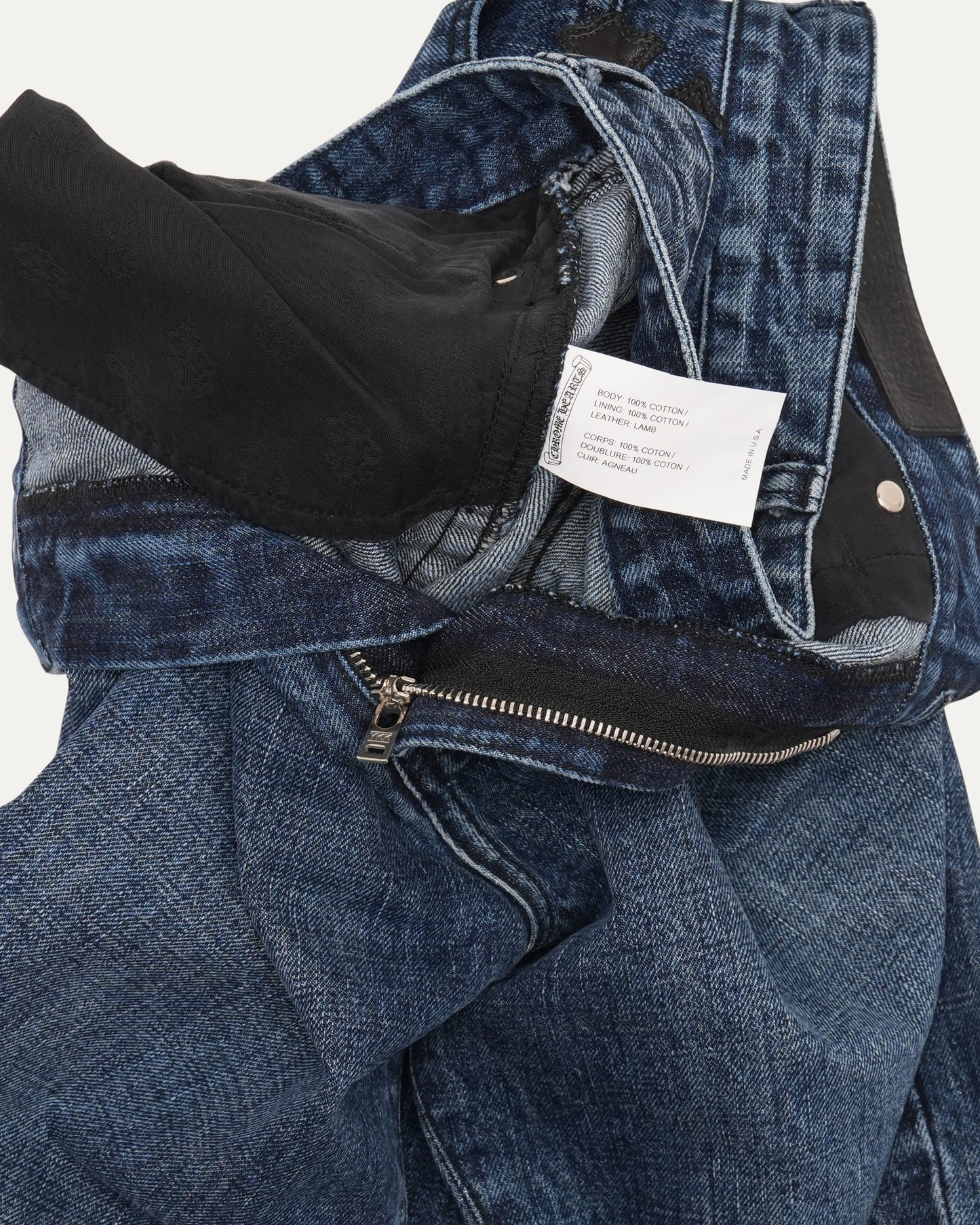 Turbo Diesel Cross Patch Jean Shorts