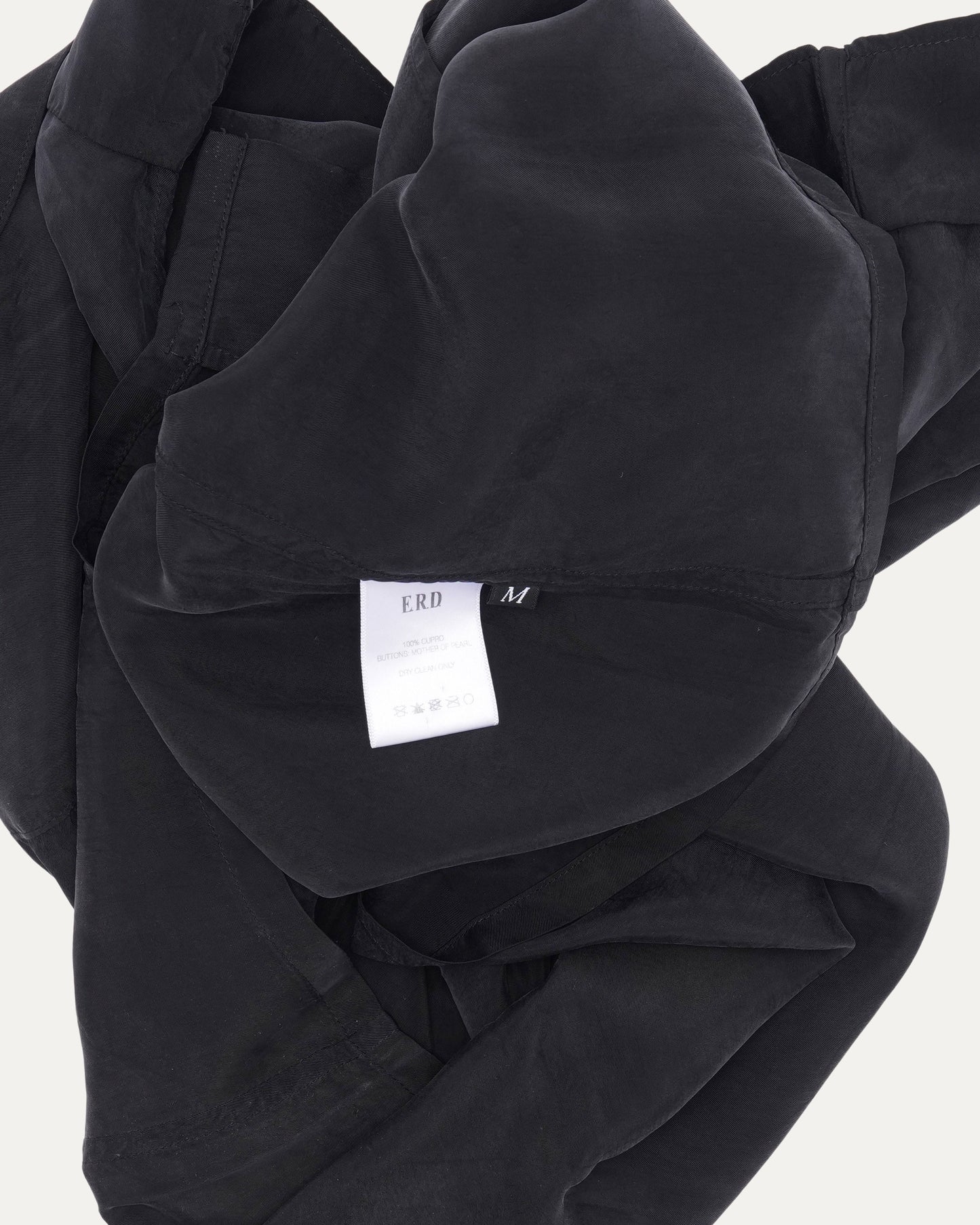 Rose Embroidered Camp Collar Shirt