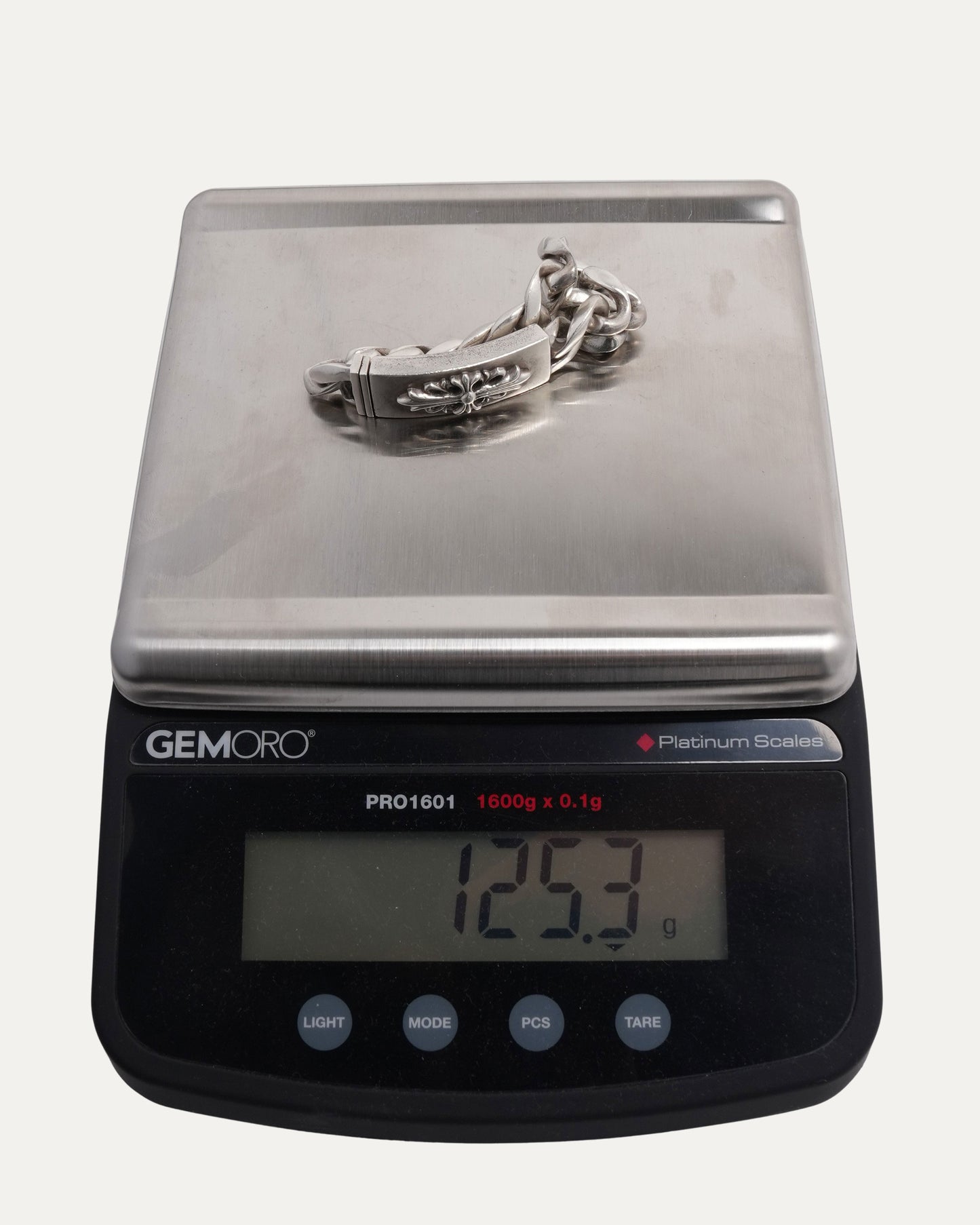 Floral Cross ID Bracelet