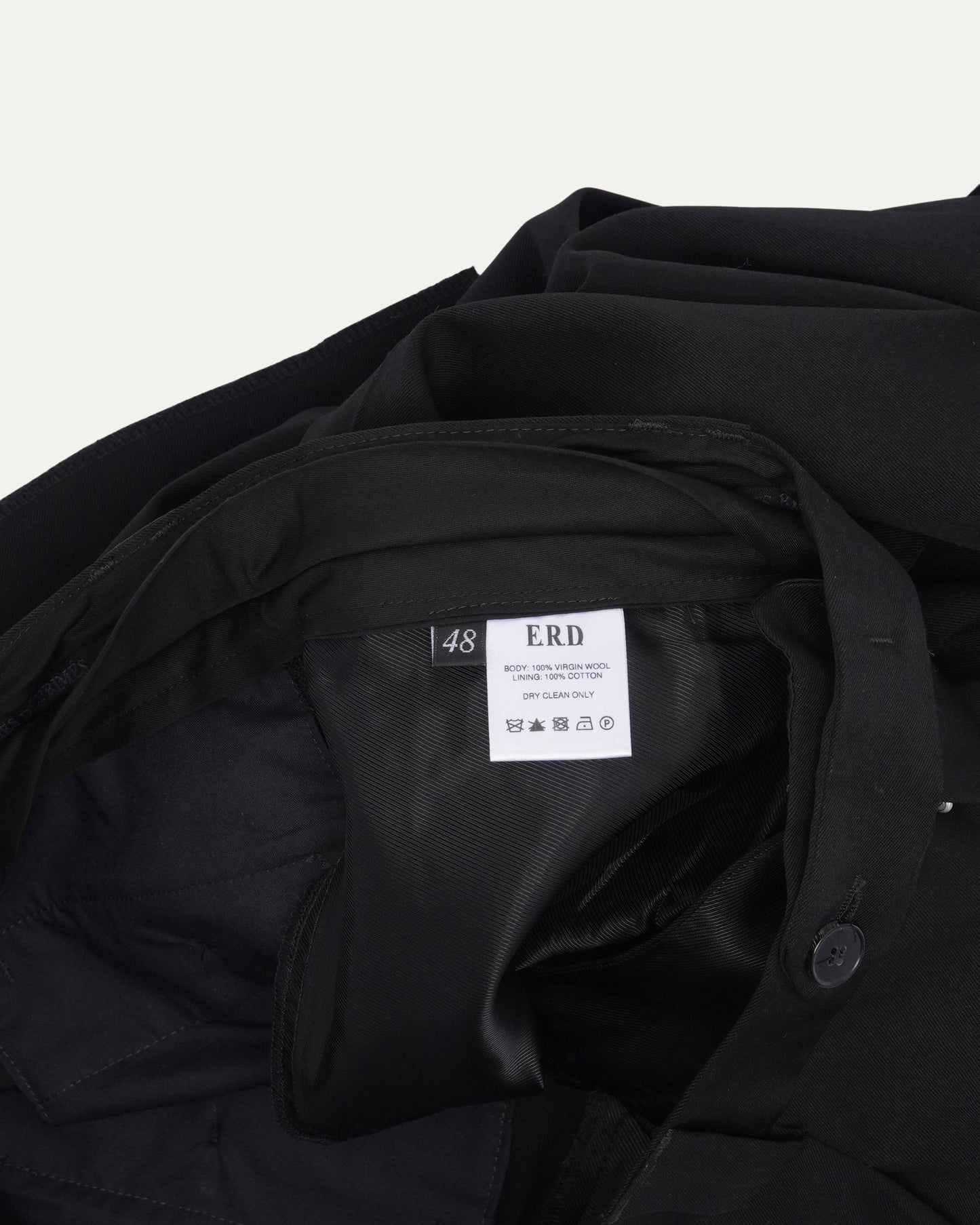 Virgin Wool Pleated Trousers