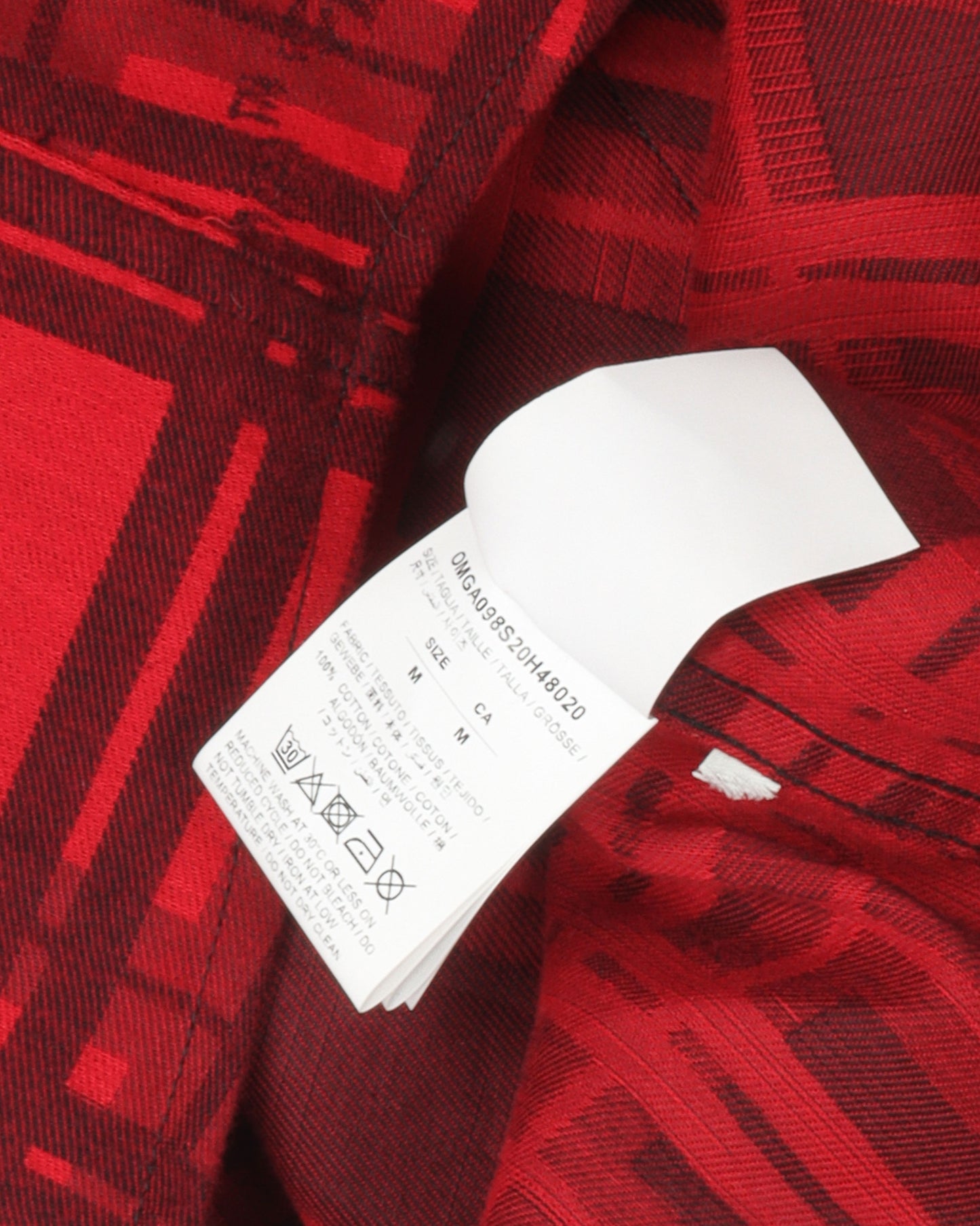 Diagonal Logo Flannel Shirt