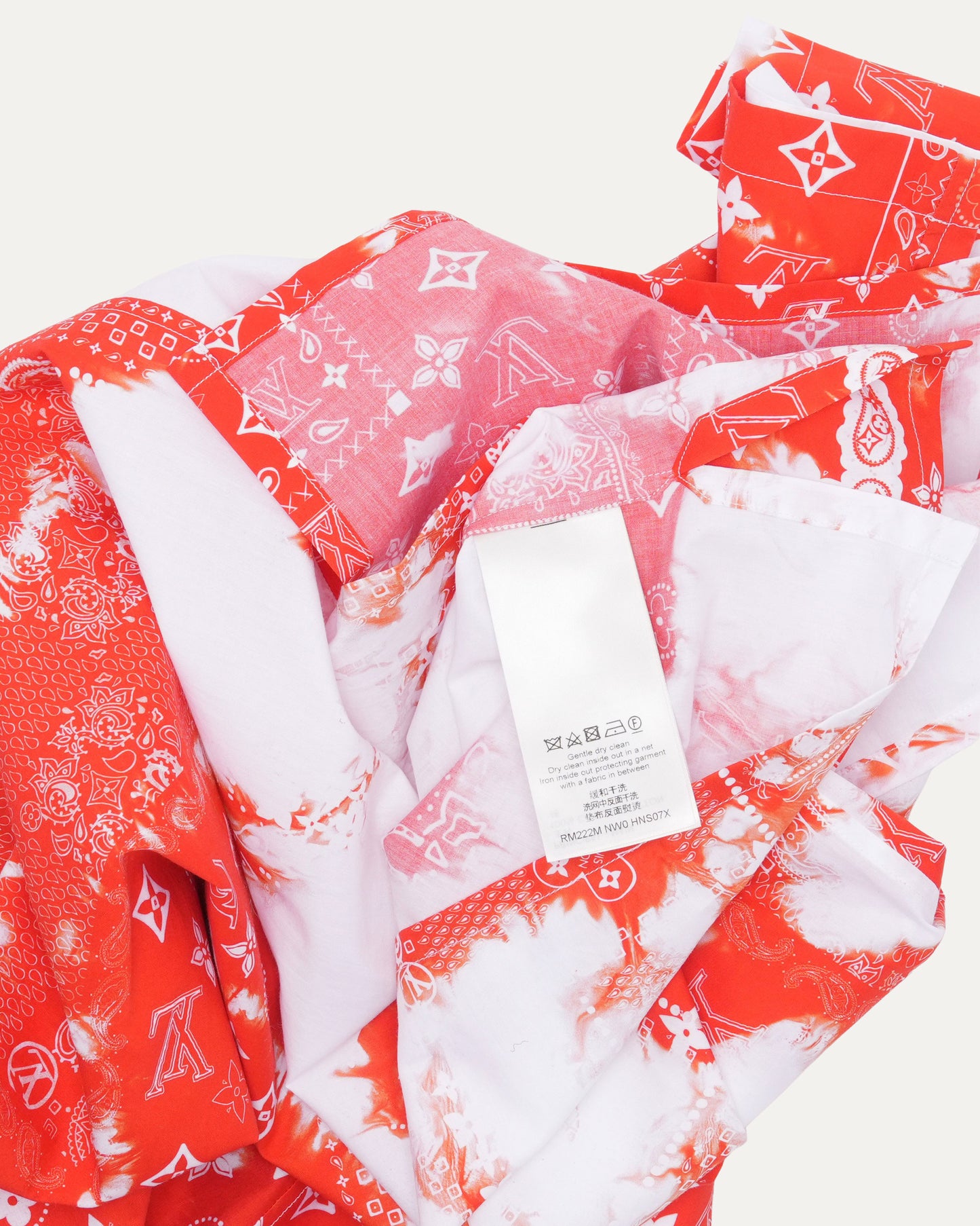 Bandana Monogram Double Collar Short Sleeve Shirt