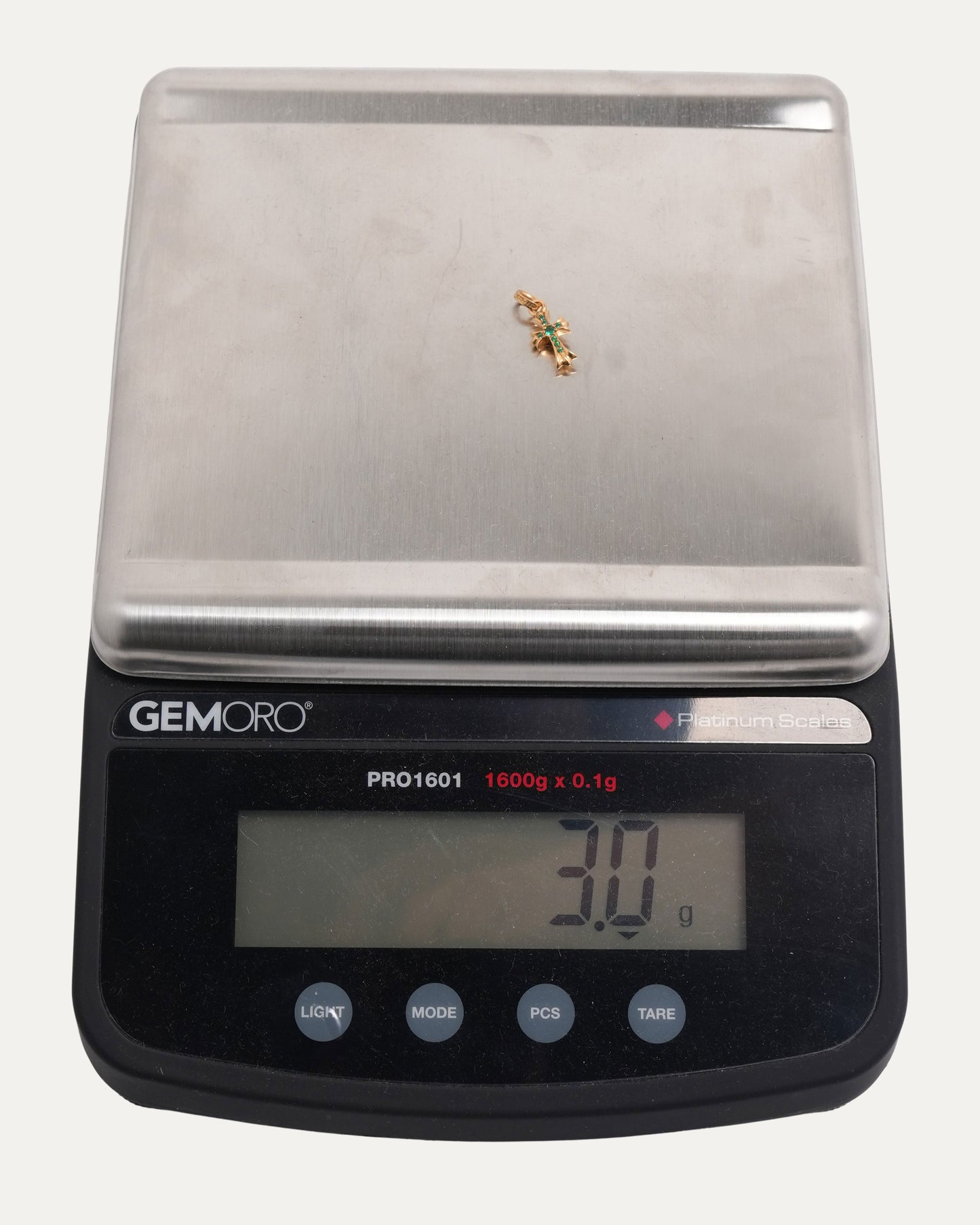 Gold Emerald Baby Fat Pendant