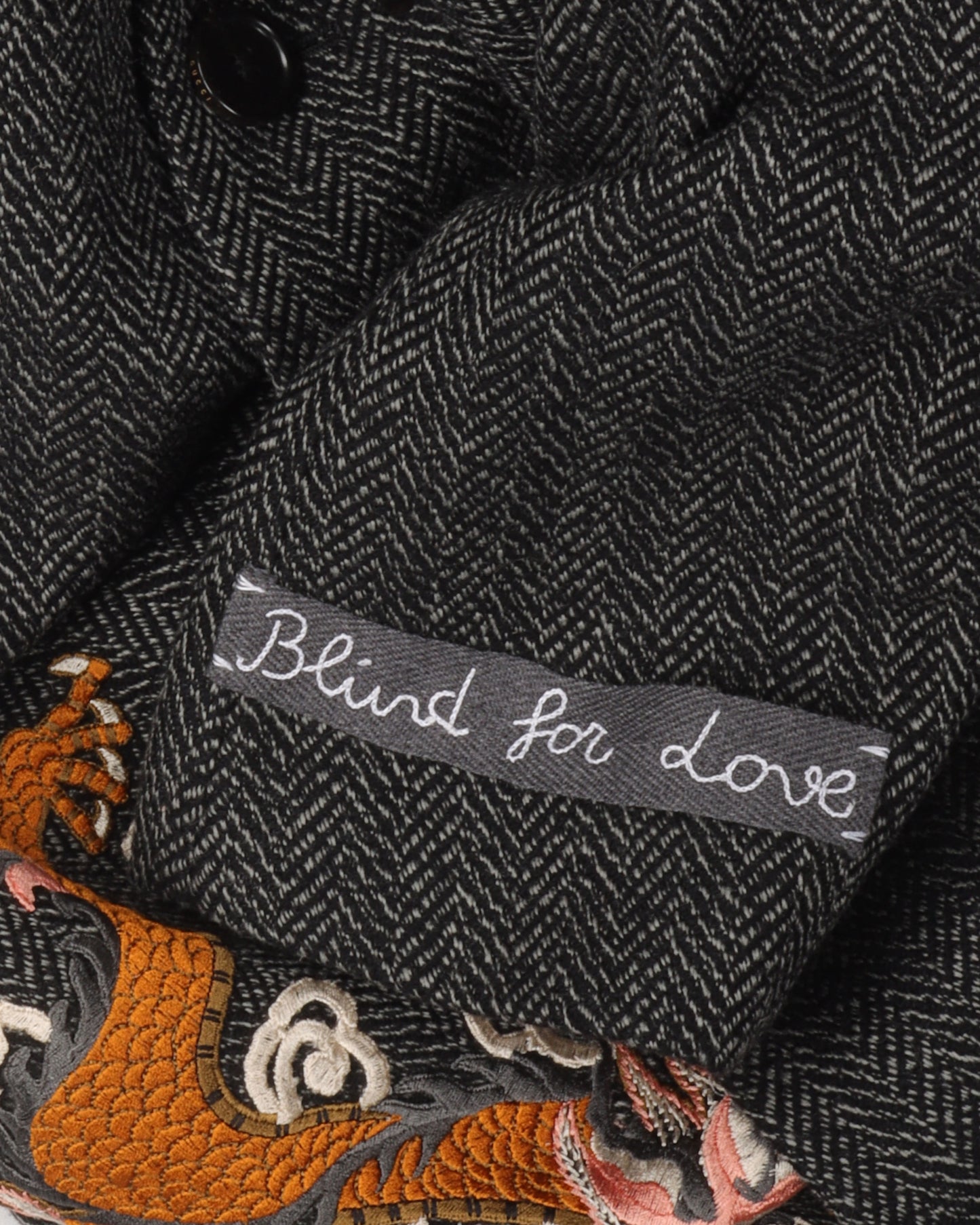 Embroidered Wool Coat