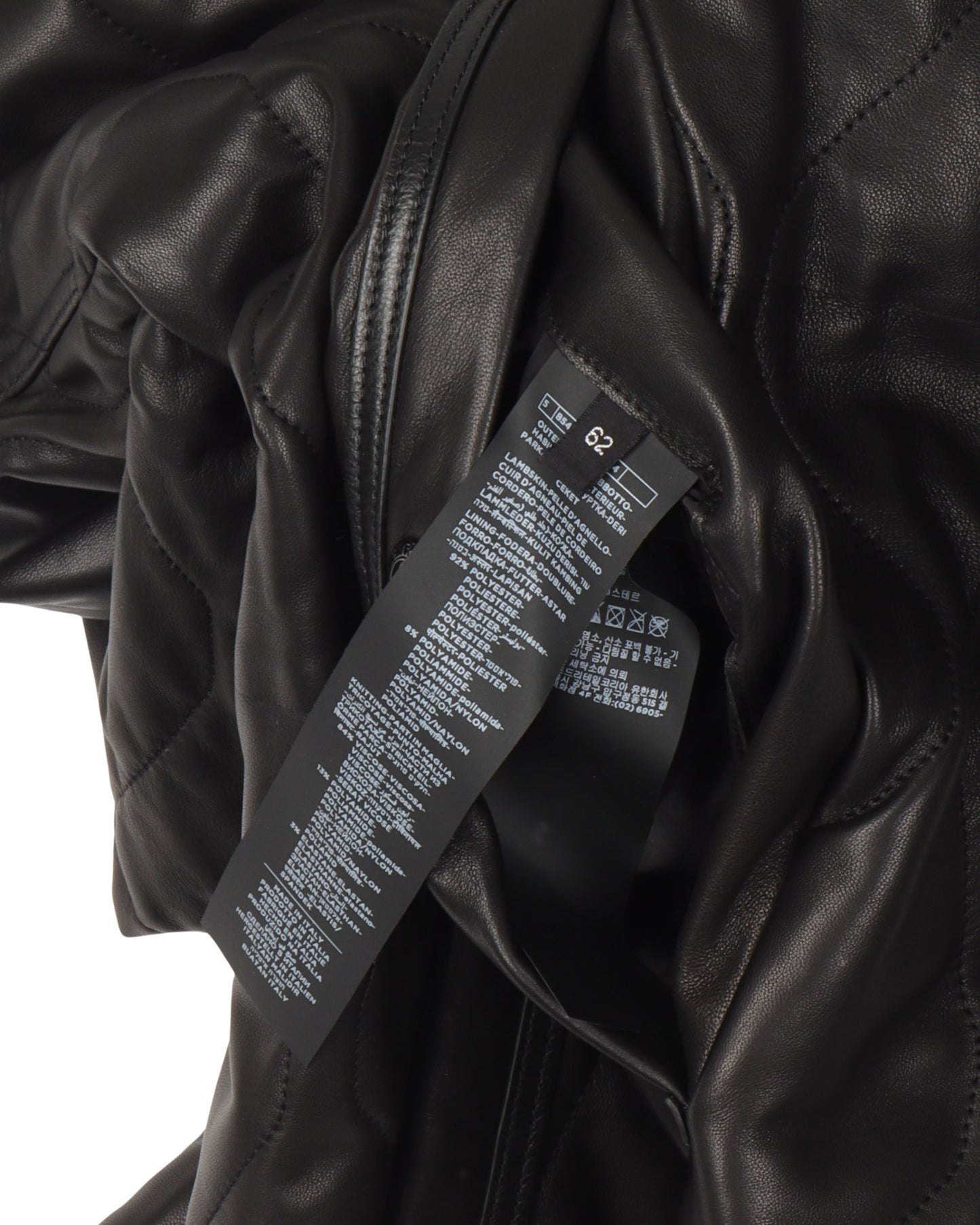 Quilted Shearling Leather Jacket