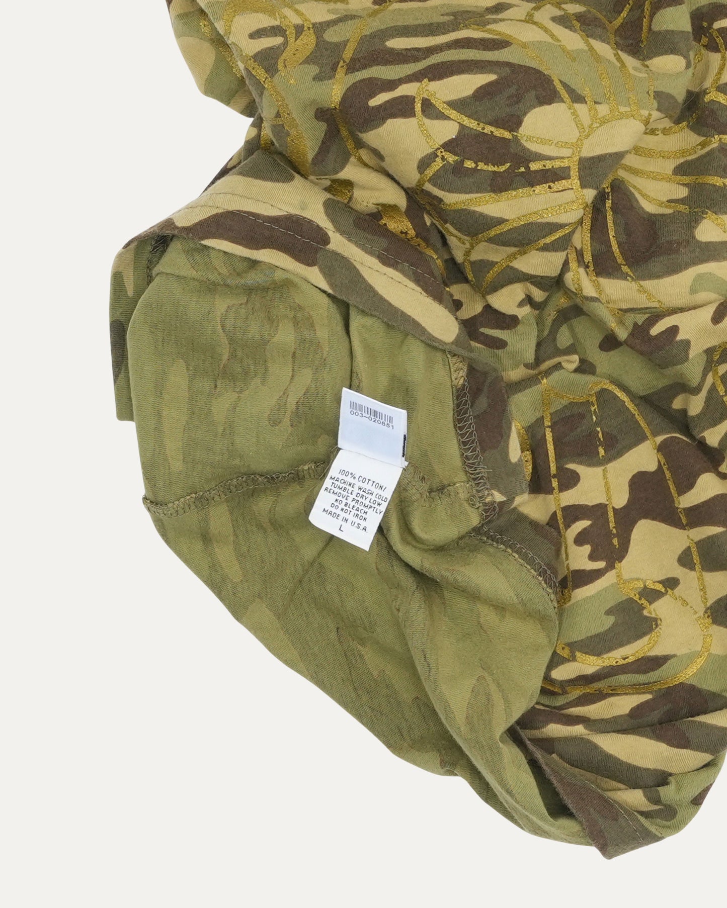 Vintage Camouflage Plus Cross Logo T-Shirt
