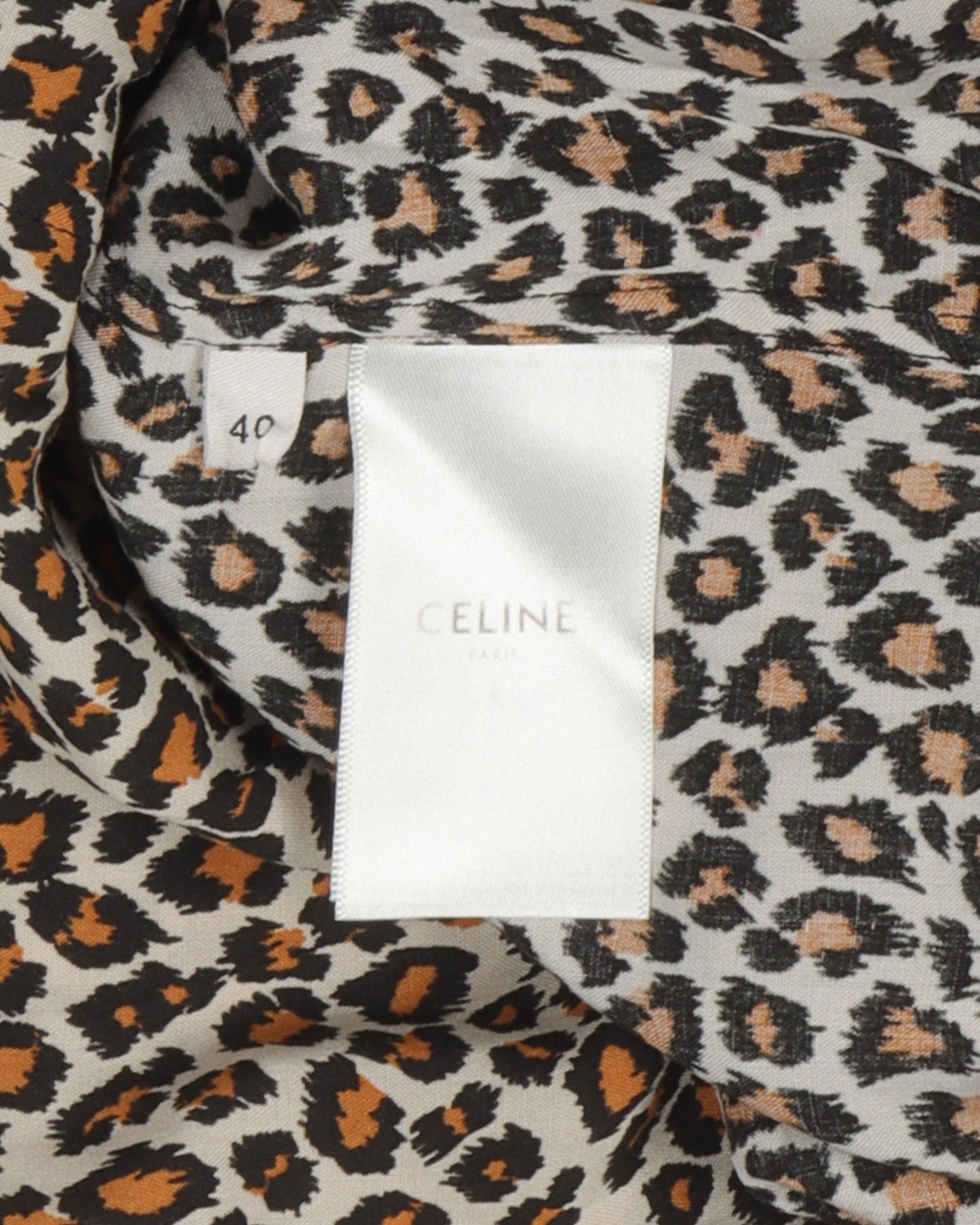 Leopard Button Up Short Sleeve Shirt