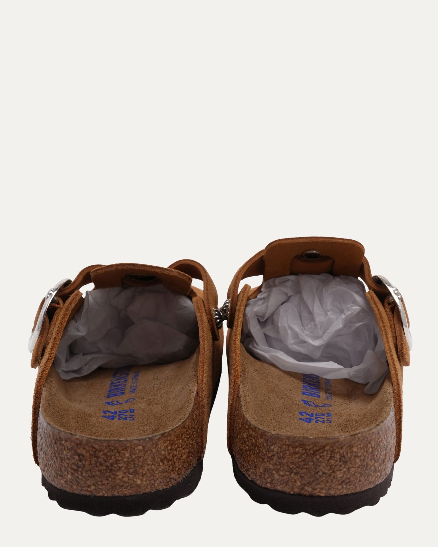 Dagger Embellished Birkenstock Boston Suede Mule