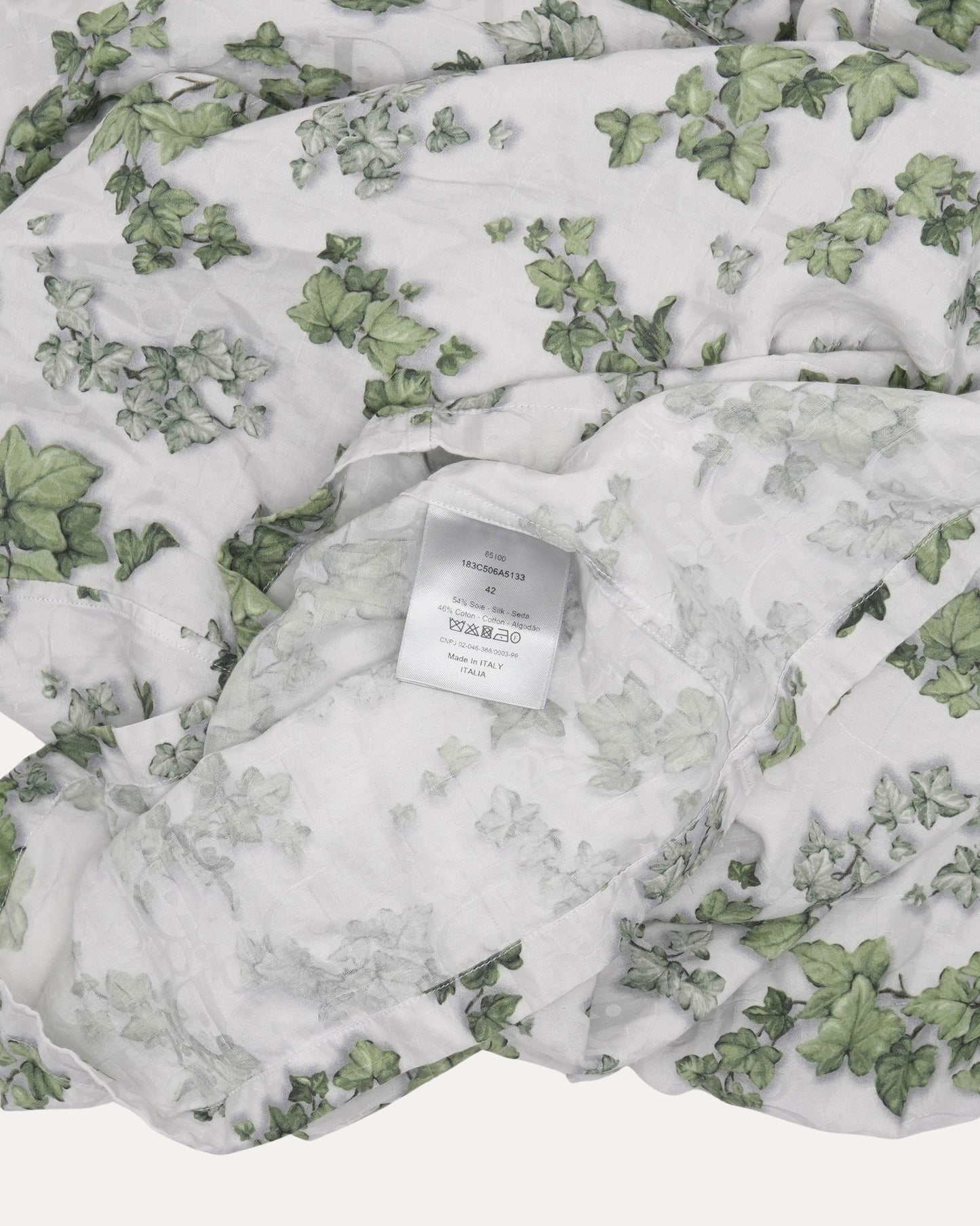 Amoako Boafo Oblique Leaf Short Sleeve Shirt