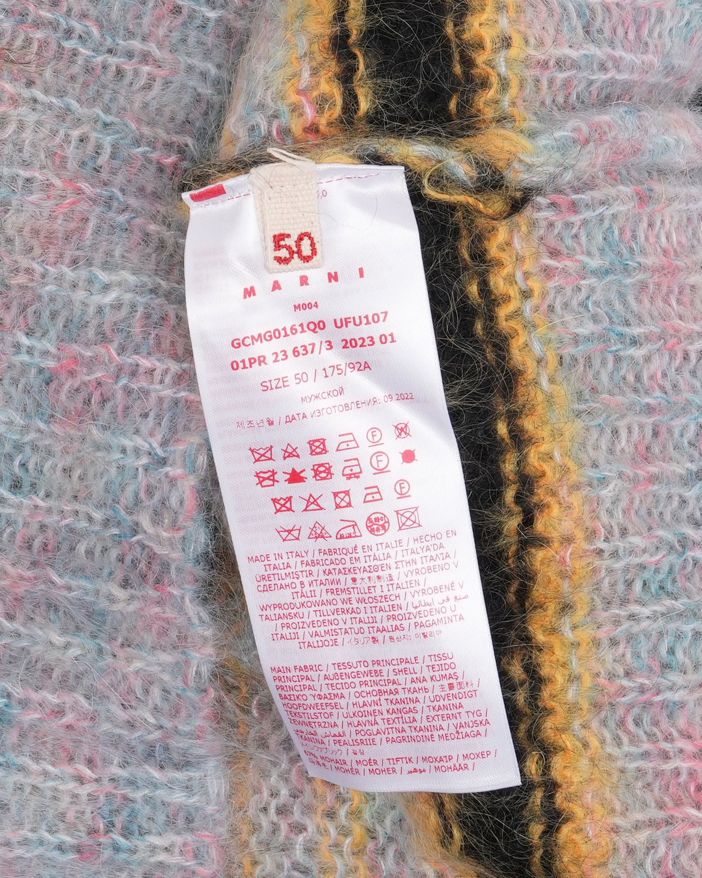 Striped Fuzzy Wuzzy Mohair Sweater