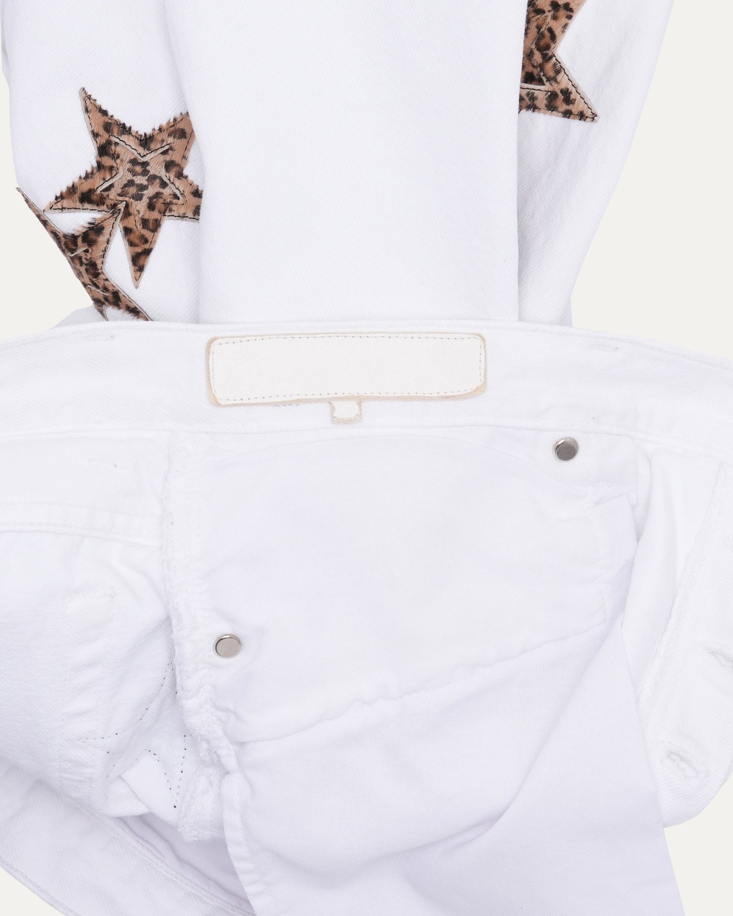 Silver Embellished Levi's Star Patch Jeans