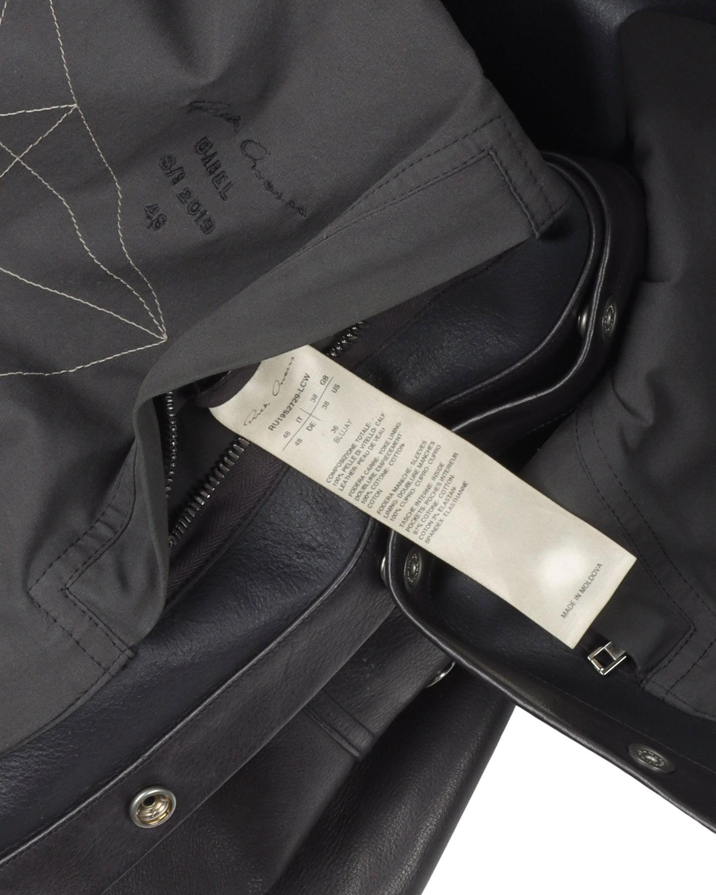 SS19 BABEL Flap Pocket Leather Shirt Jacket