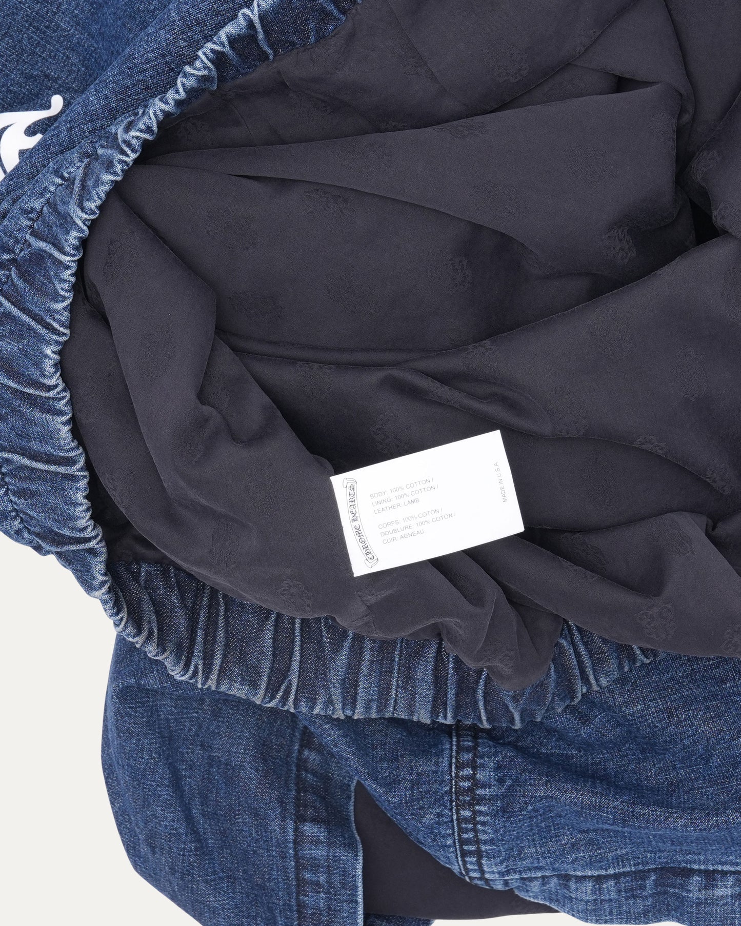 Ruckus Hooded Denim Cross Patch Jacket