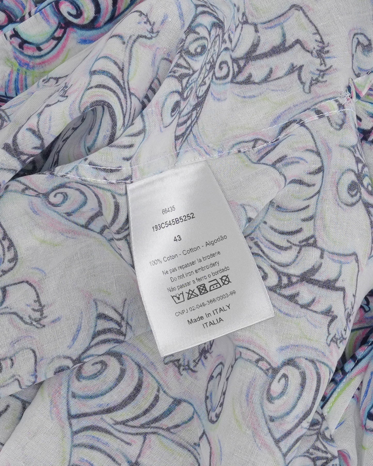 Kenny Scharf Tiger Print Short Sleeve Shirt