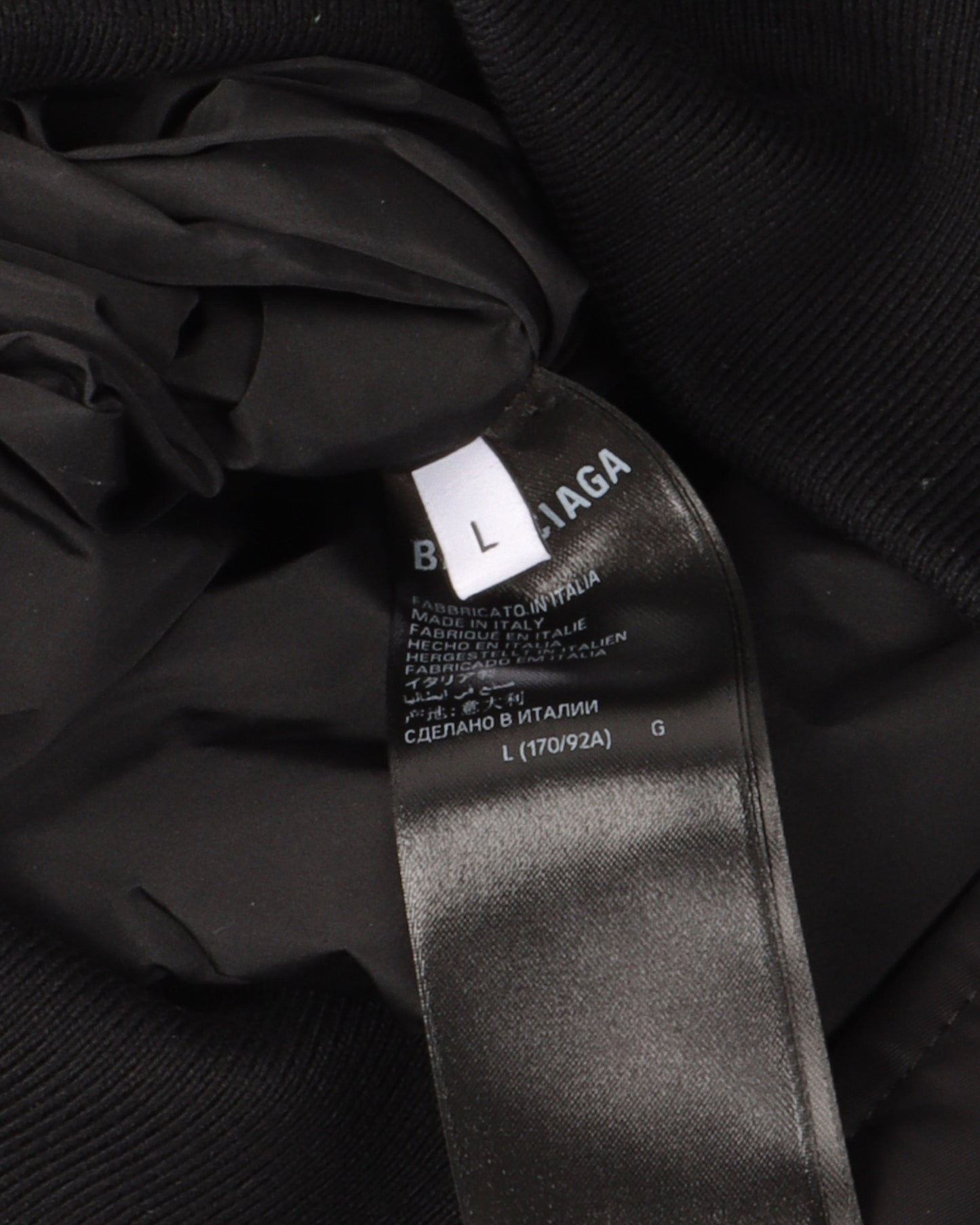 Padded Nylon Bomber Jacket