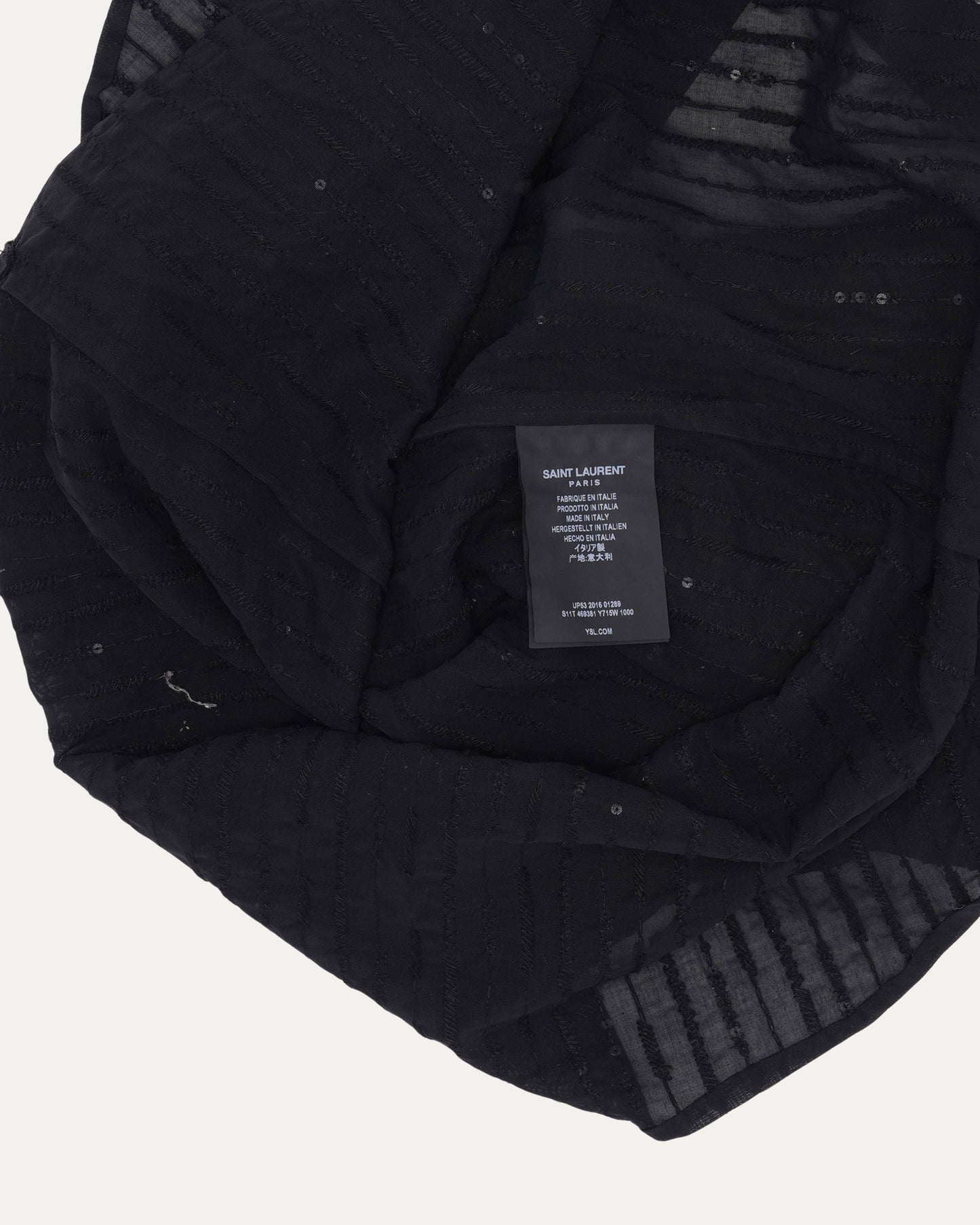 Sleeveless Beaded Band Collar Shirt