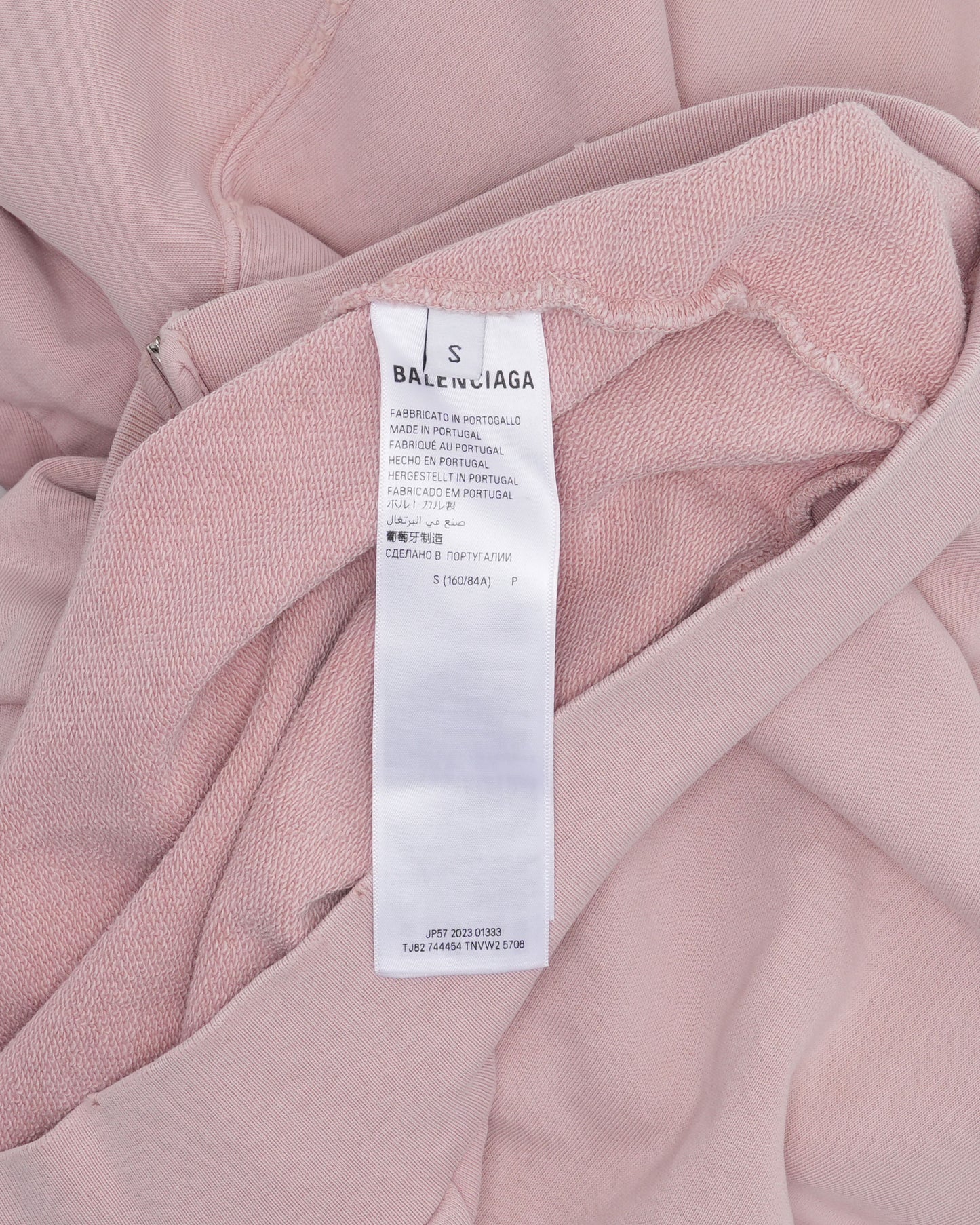 Reverse Logo Zip Up Hoodie