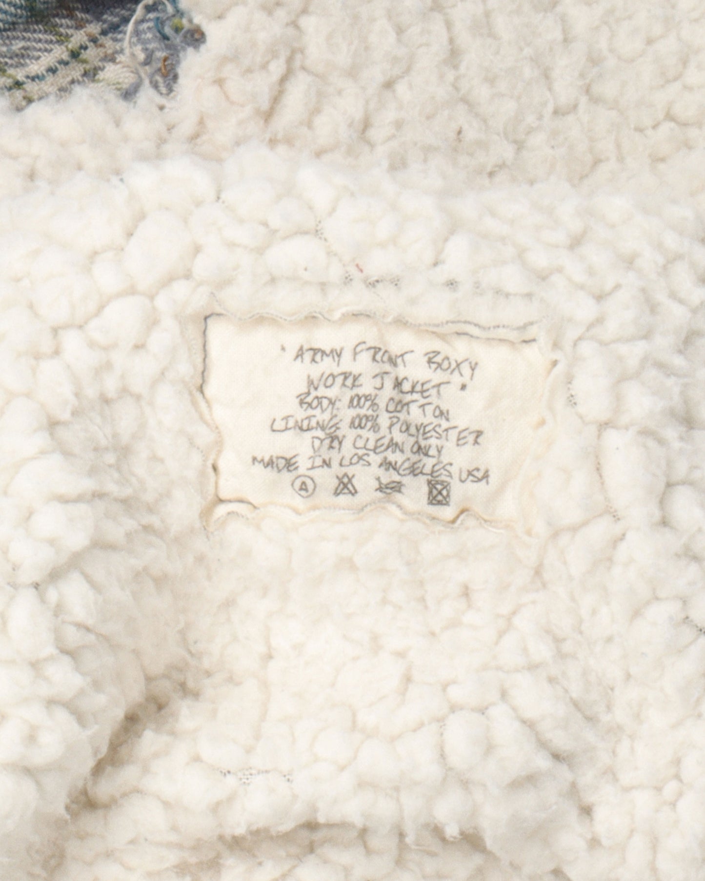 Shearling Flannel Work Jacket
