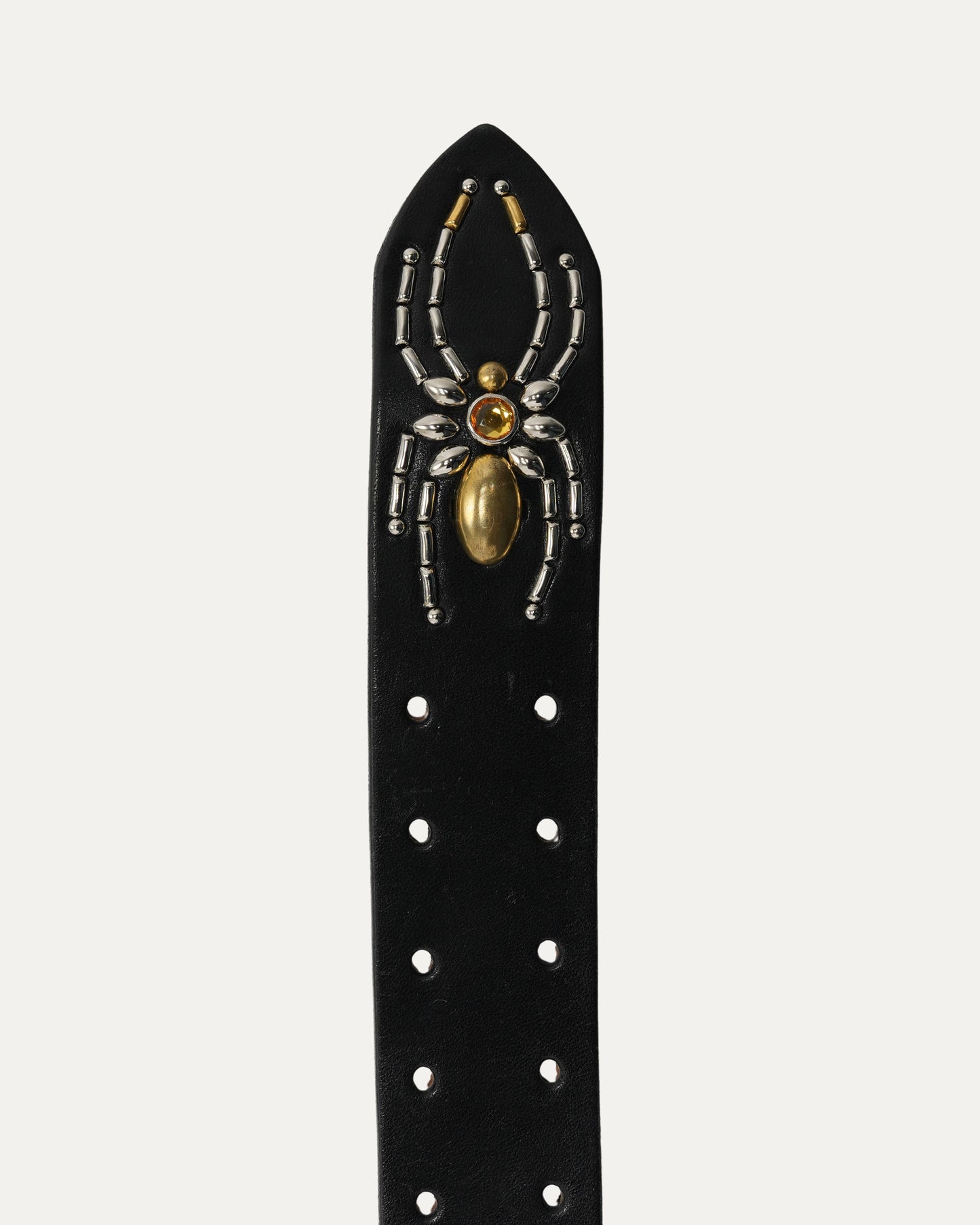 Studded Leather Snake Inlay Belt