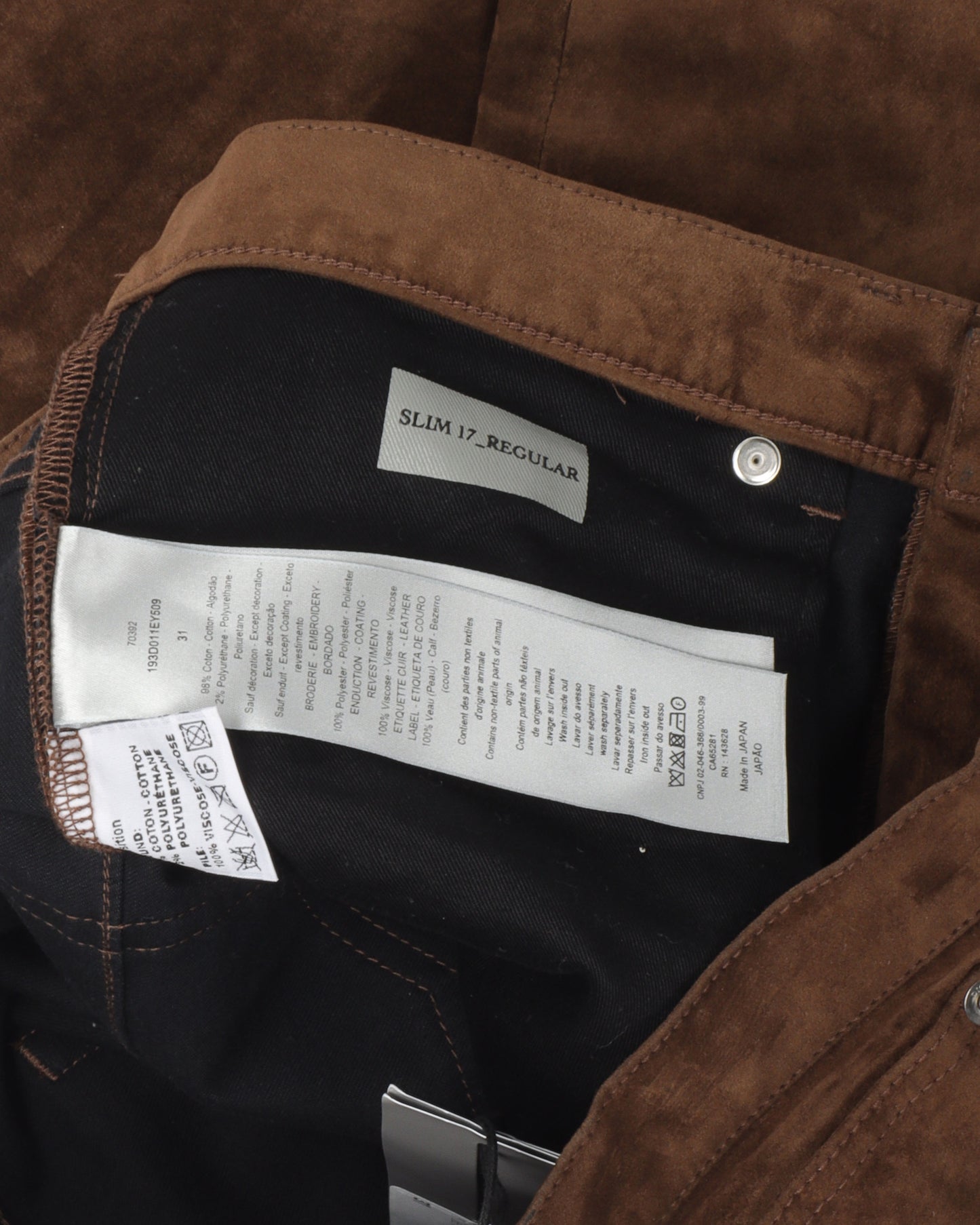 Cactus Jack Faux Suede Pants