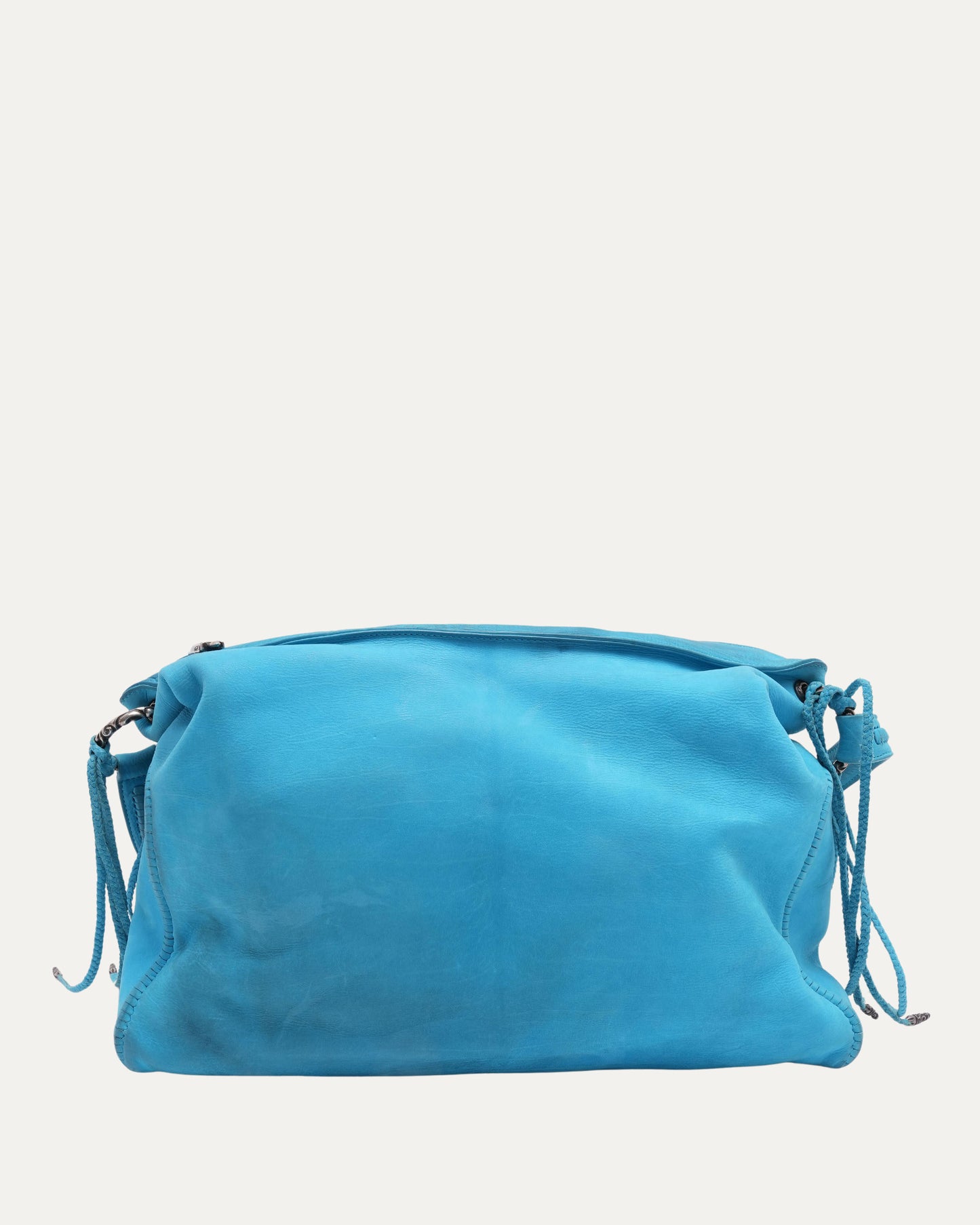 Embellished Fleur Patch Tassel Hobo Bag