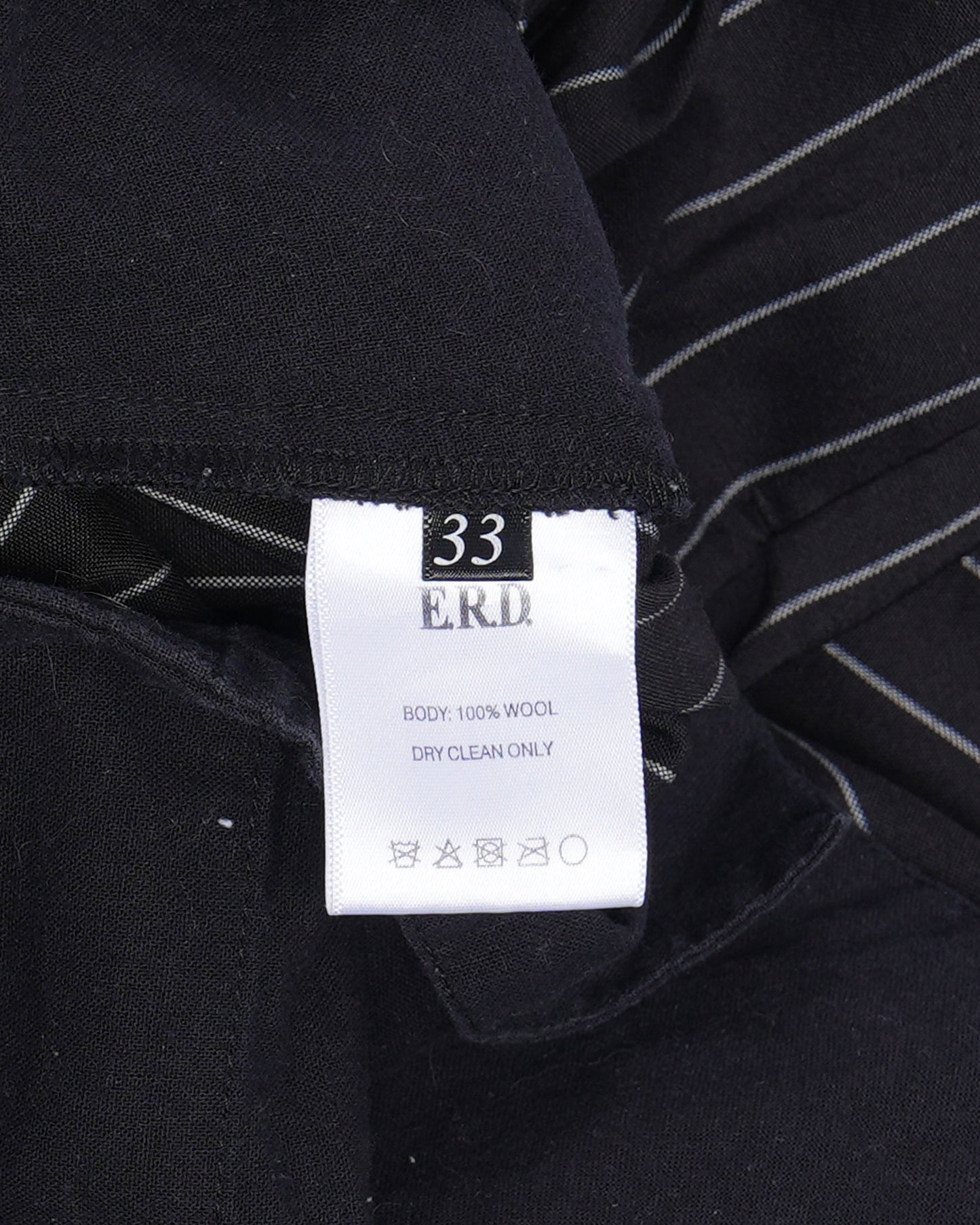 Pinstripe Wool Suspender Trousers