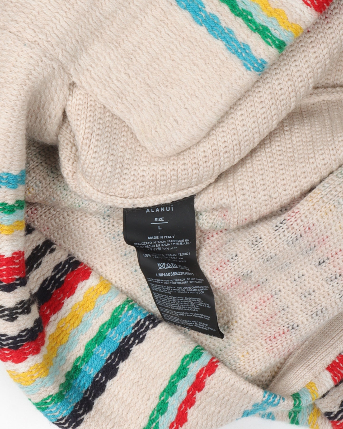 Striped Hooded Poncho